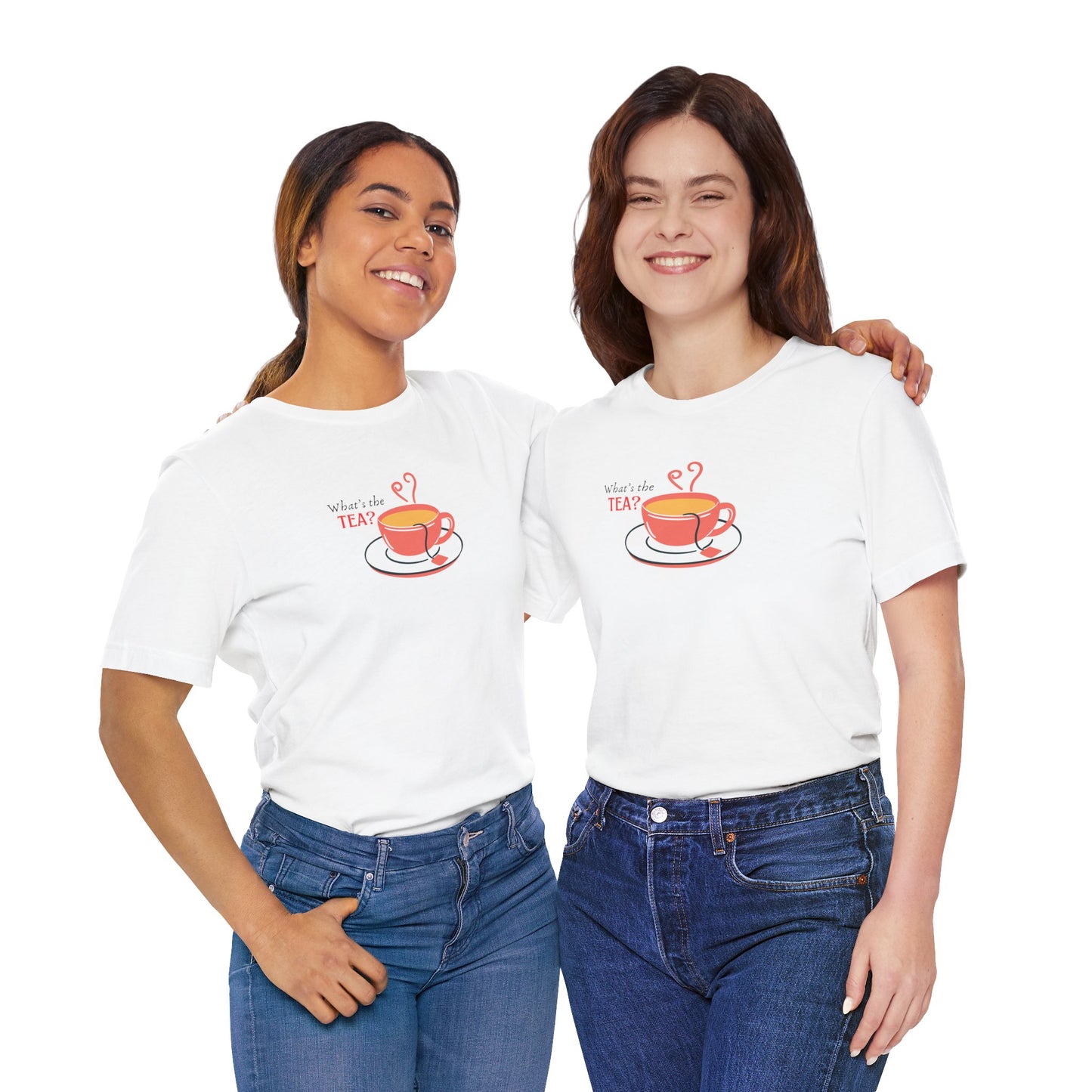 What's The Tea Shirt Viral Meme T-shirt Funny Meme Shirt Happy Shirt Women T-shirt Perfect for Bestie T-shirt Best Friend Shirt Gossip Shirt