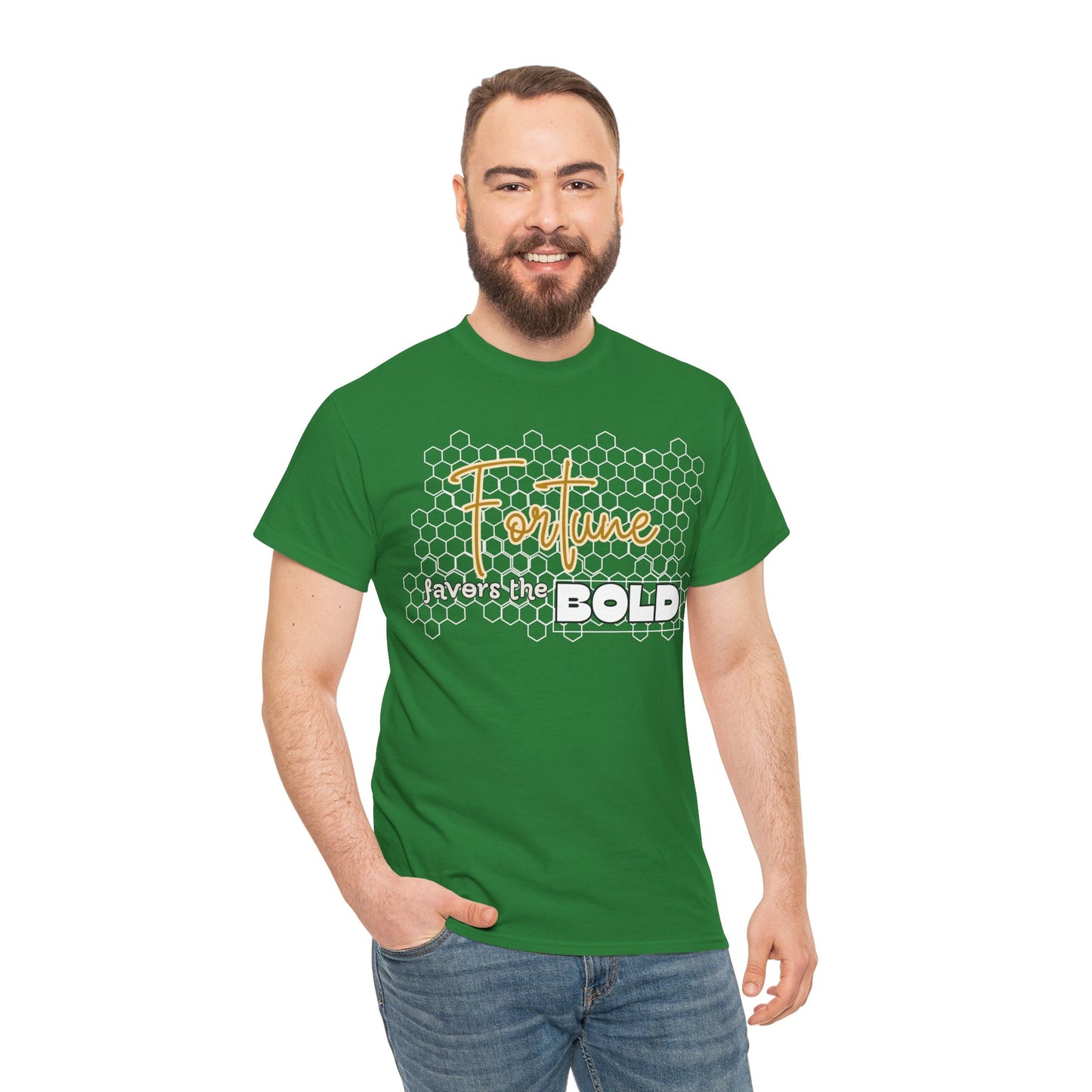 Fortune Favors the Bold Unisex Cotton Tee Bold Shirt Self Reminder Shirt Favor Shirt Work Hard Shirt Work for Future Shirt Mindset Shirt