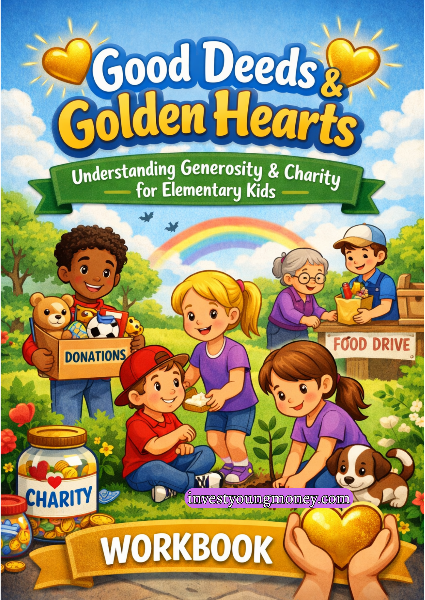 Good Deeds and Golden Heart Workbook for Kids | Kindness & Character Building Activities | Social Emotional Learning Printable