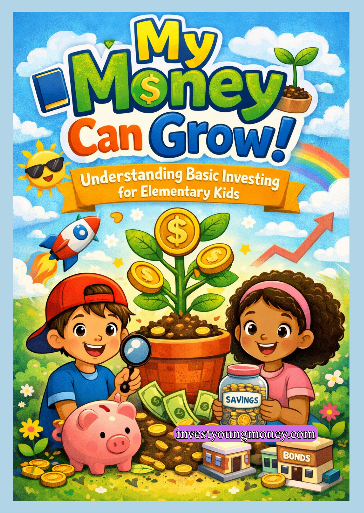 My Money Can Grow! Elementary Workbook | Financial Literacy for Kids | Saving & Investing Basics | Money Skills Printable