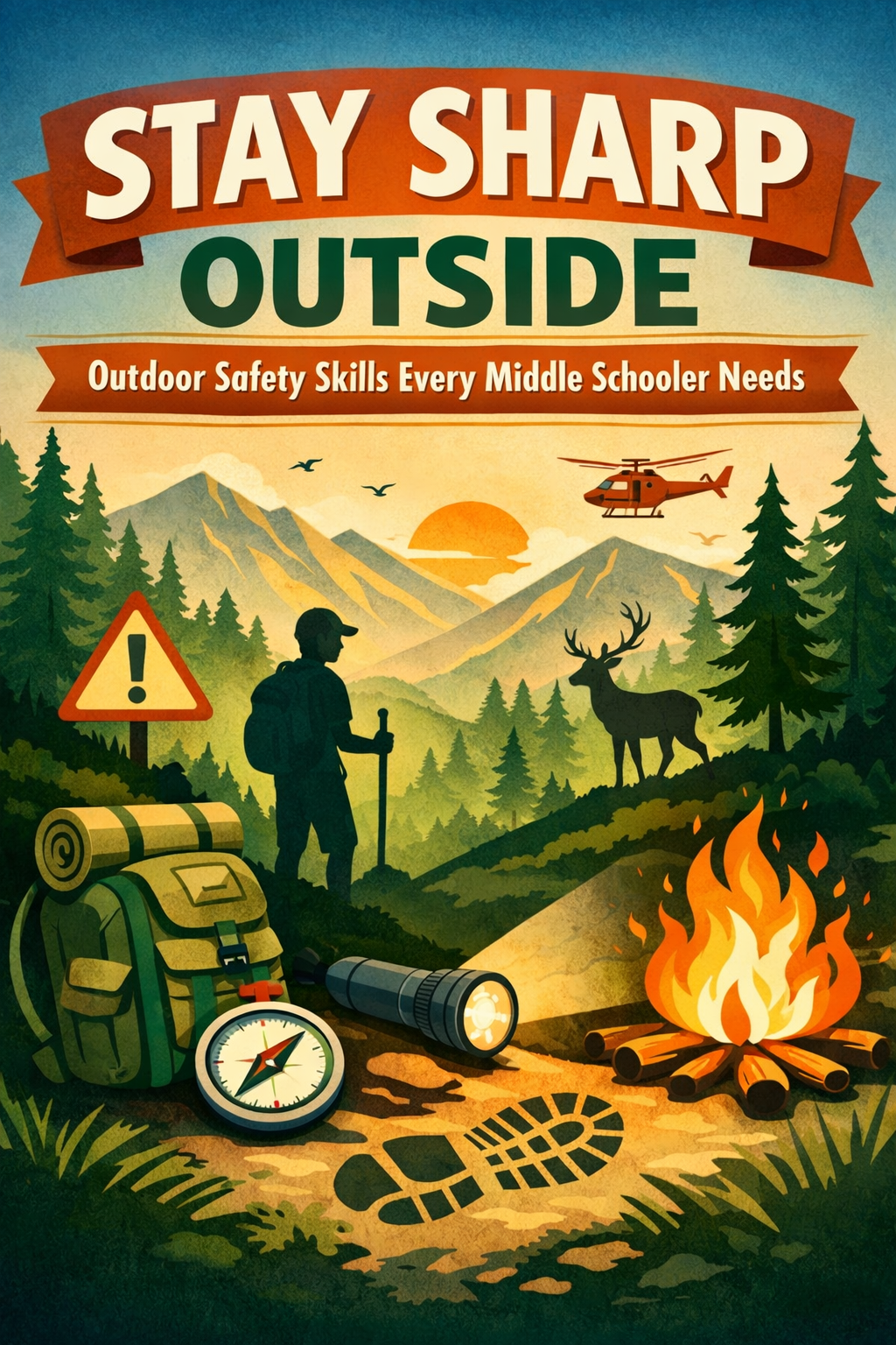 Outdoor Safety Skills for Middle Schoolers | Stay Sharp Outside Life Skills Workbook