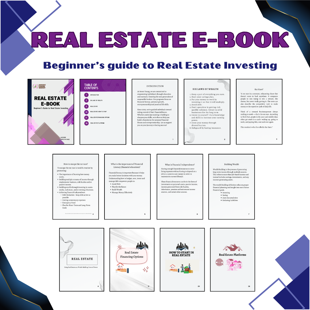 Real Estate E-Book Financial Book Beginner's Guide for Real Estate Book