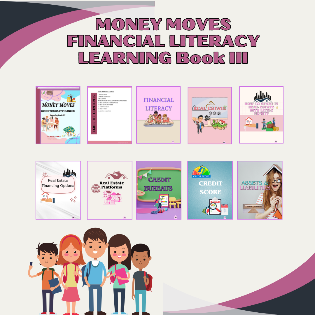 Middle School Volume III Money Moves Financial Literacy Learning Book III Digital Downloadable and Printable