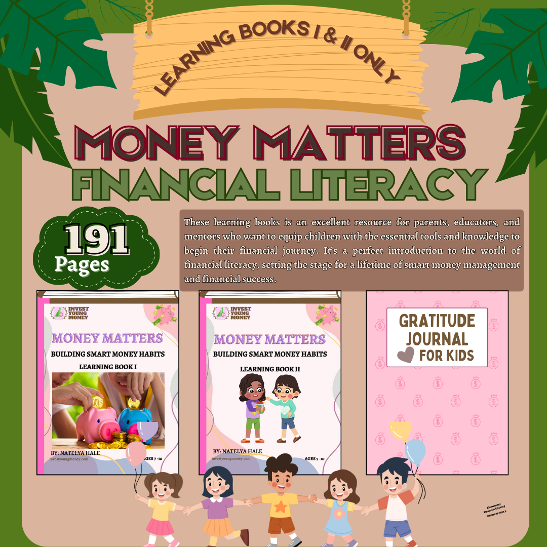 Elementary Financial Literacy Money Matter Learning Book Elementary Bundle II Digital Printable Learning Money Financial Learning Materials Literacy Kids Learning Book