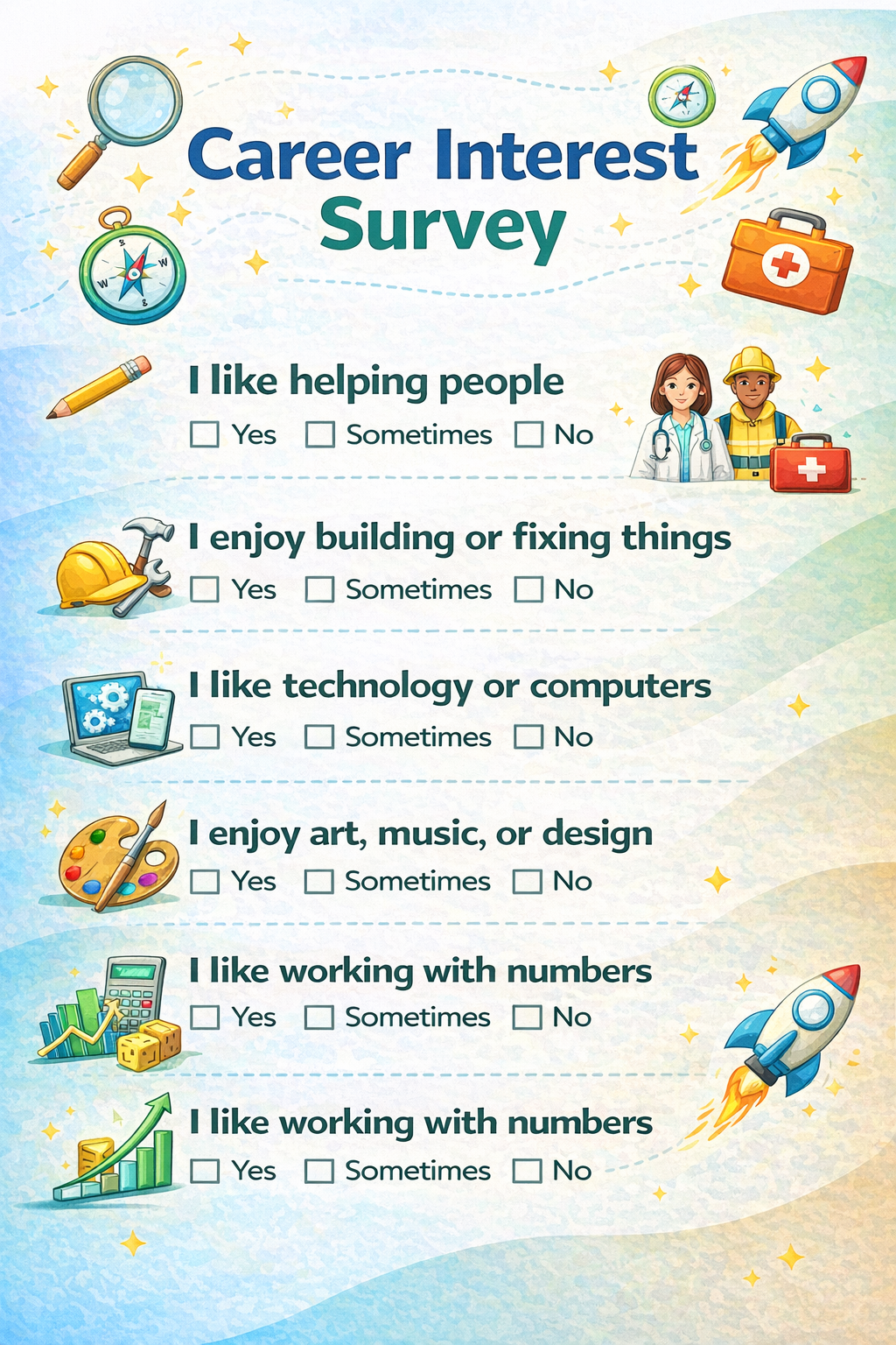 Middle School Career Exploration Workbook (Grades 6–8) | Life Skills & Career Readiness Printable PDF