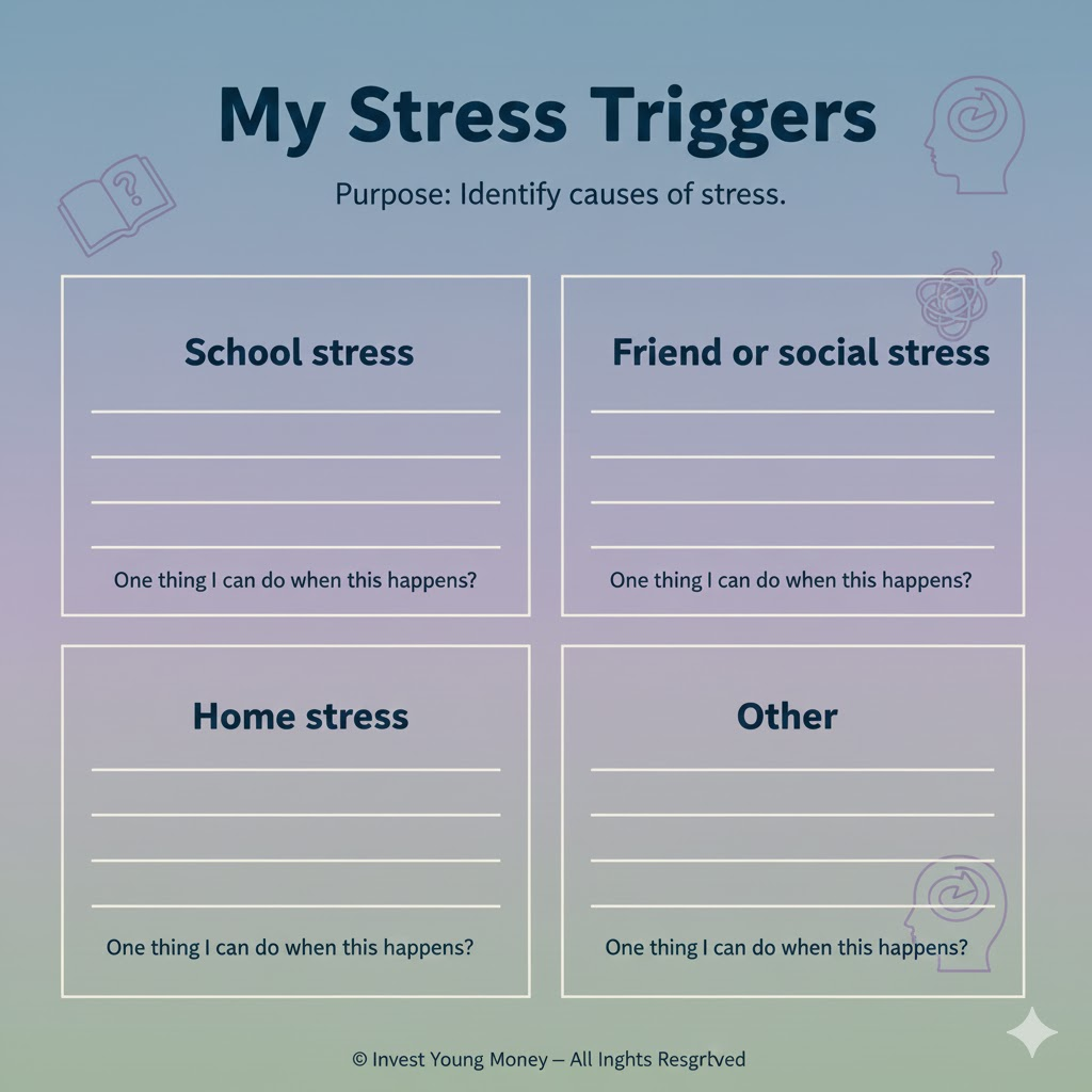 Middle School Emotional Check-in SEL Workbook
