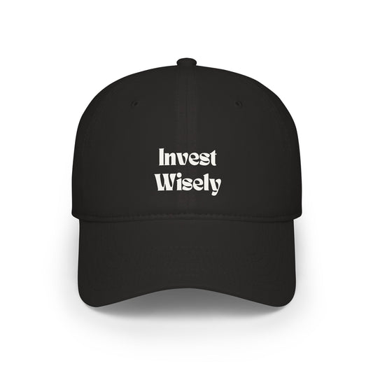 Invest Wisely Embroidered Baseball Cap Unisex Cap Finance Enthusiast Cap Fashion Financial Wisdom Cap Stylish Cap Investor Cap Business Man Cap Gen Z Cap Trending Cap Viral Cap