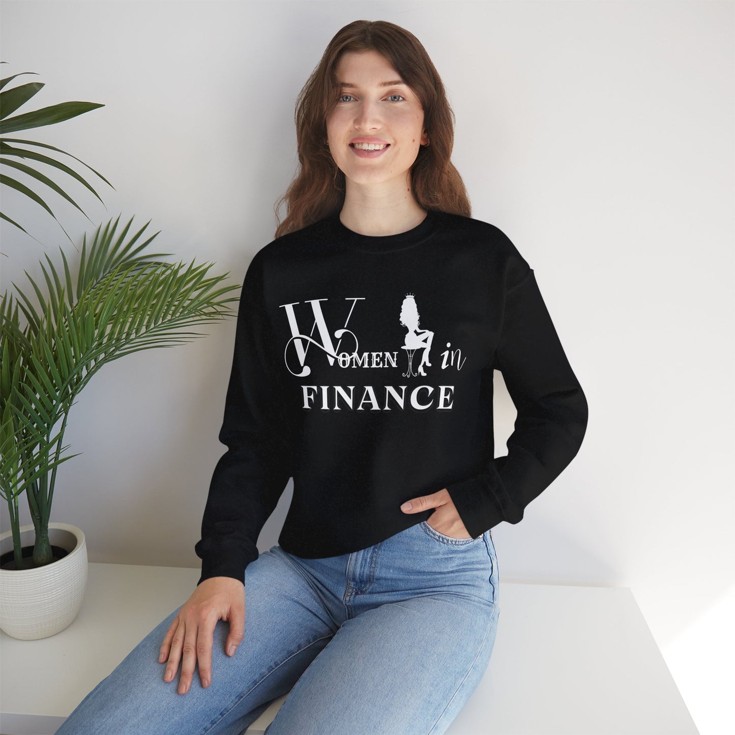 Women in Finance Sweatshirt Strong Independent Women Sweatshirt Perfect Gift Sweatshirt Positive Quote Sweatshirt Single Sweatshirt