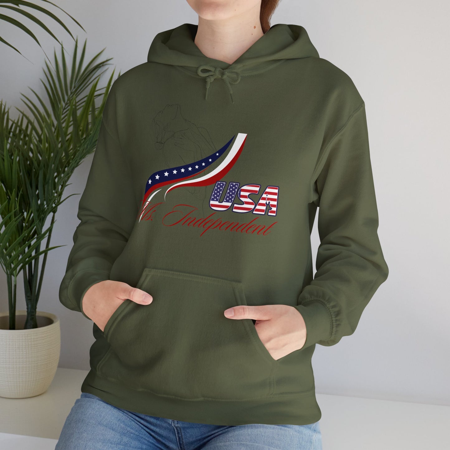 Ms Independent Hoodie Perfect For Independence Day Celebrate Strong Independent Women