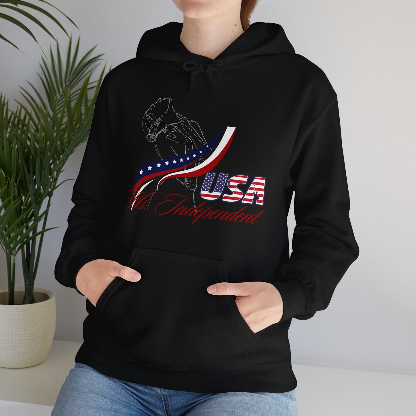 Ms Independent Hoodie Perfect For Independence Day Celebrate Strong Independent Women