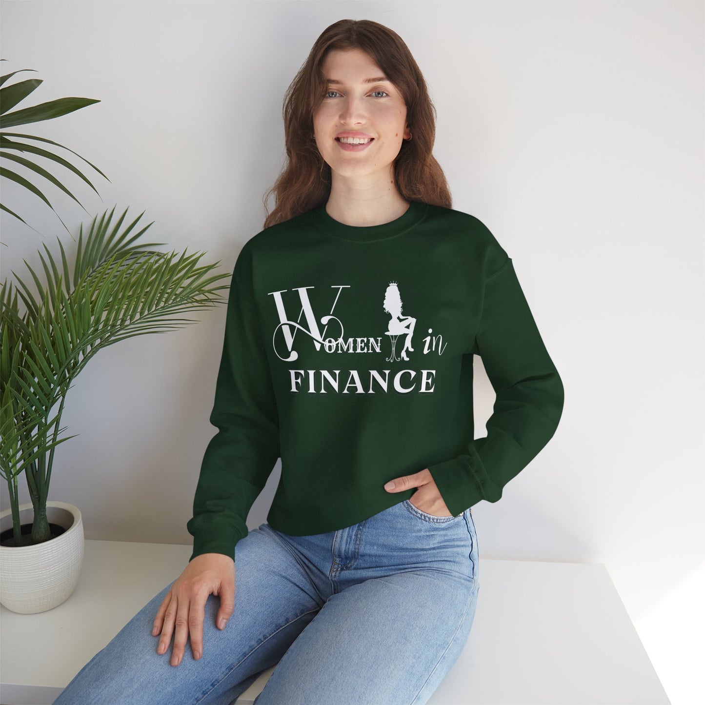 Women in Finance Sweatshirt Strong Independent Women Sweatshirt Perfect Gift Sweatshirt Positive Quote Sweatshirt Single Sweatshirt