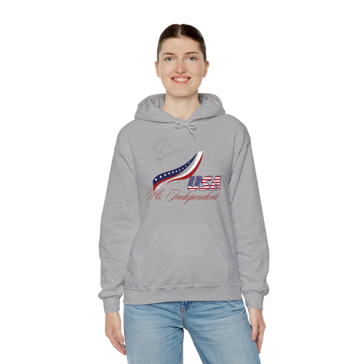 Ms Independent Hoodie Perfect For Independence Day Celebrate Strong Independent Women