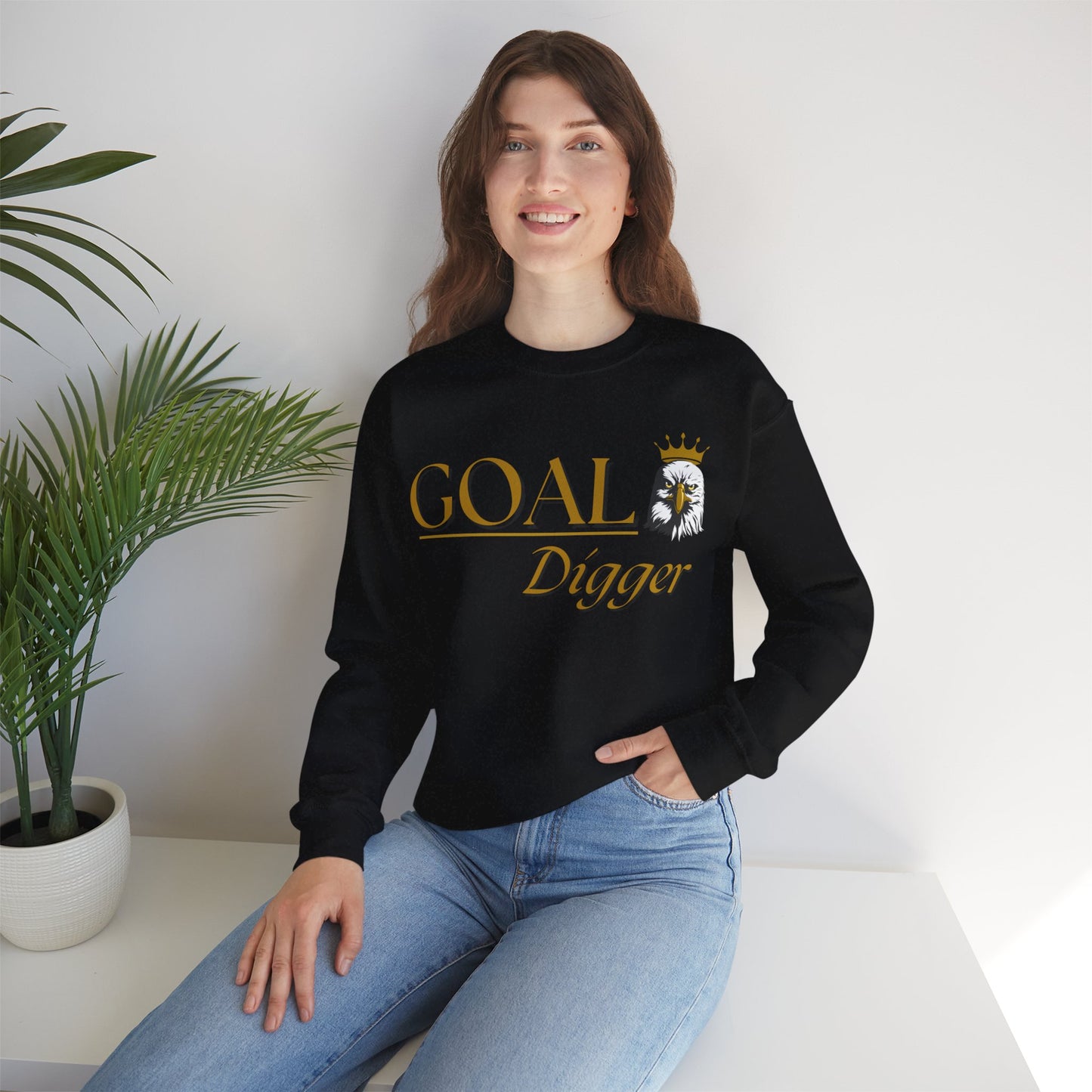 Goal Digger Sweatshirt Goal Crusher Sweatshirt Perfect Gift for Goal Oriented Sweatshirt with Quote Self Love Sweatshirt Love Sweatshirt