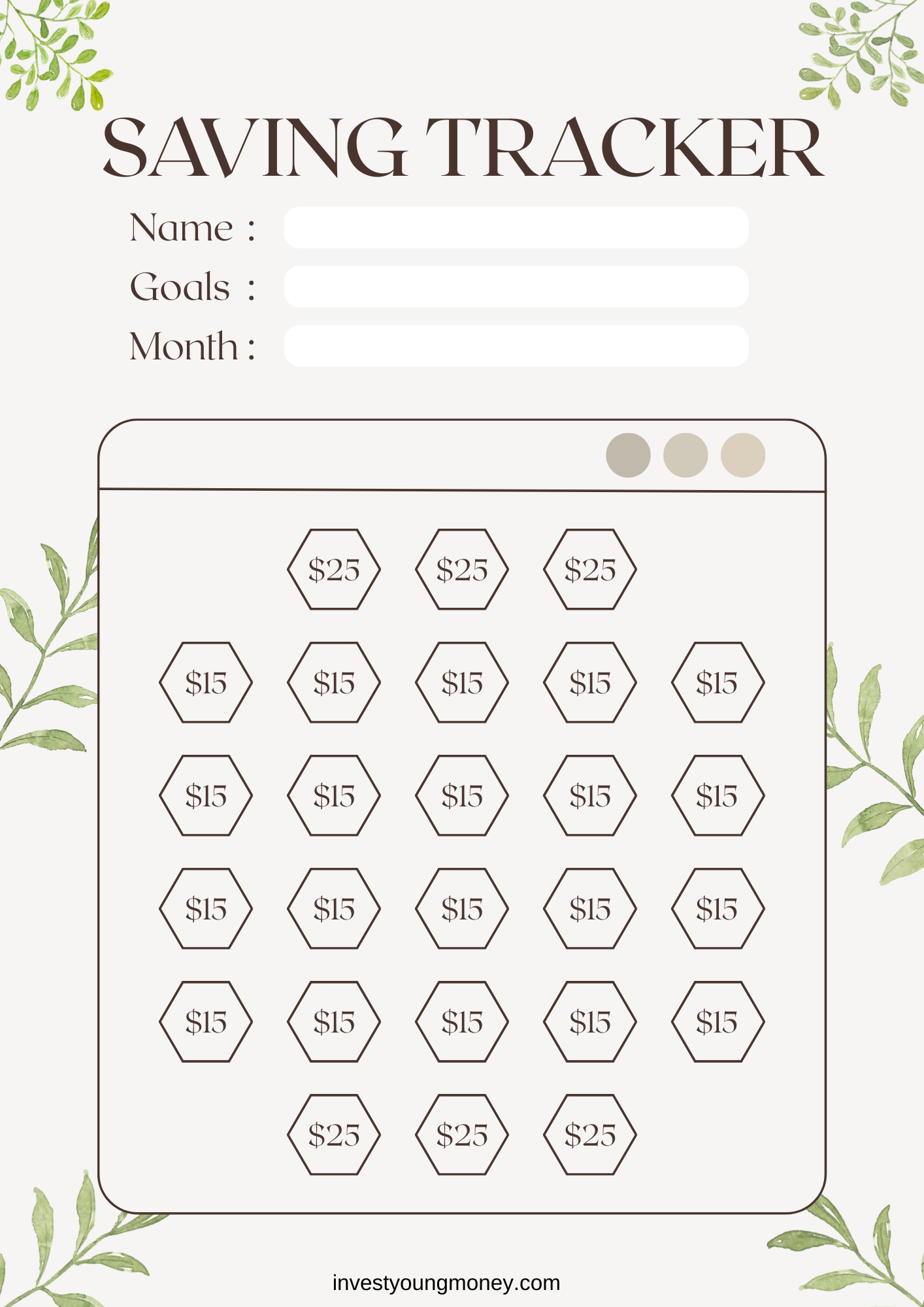 Elementary Savings Planner Kids Savings Tracker Kids Saving Goal Savings Plan for Kids Savings Challenge Saving Chat for Kids Money Tracker