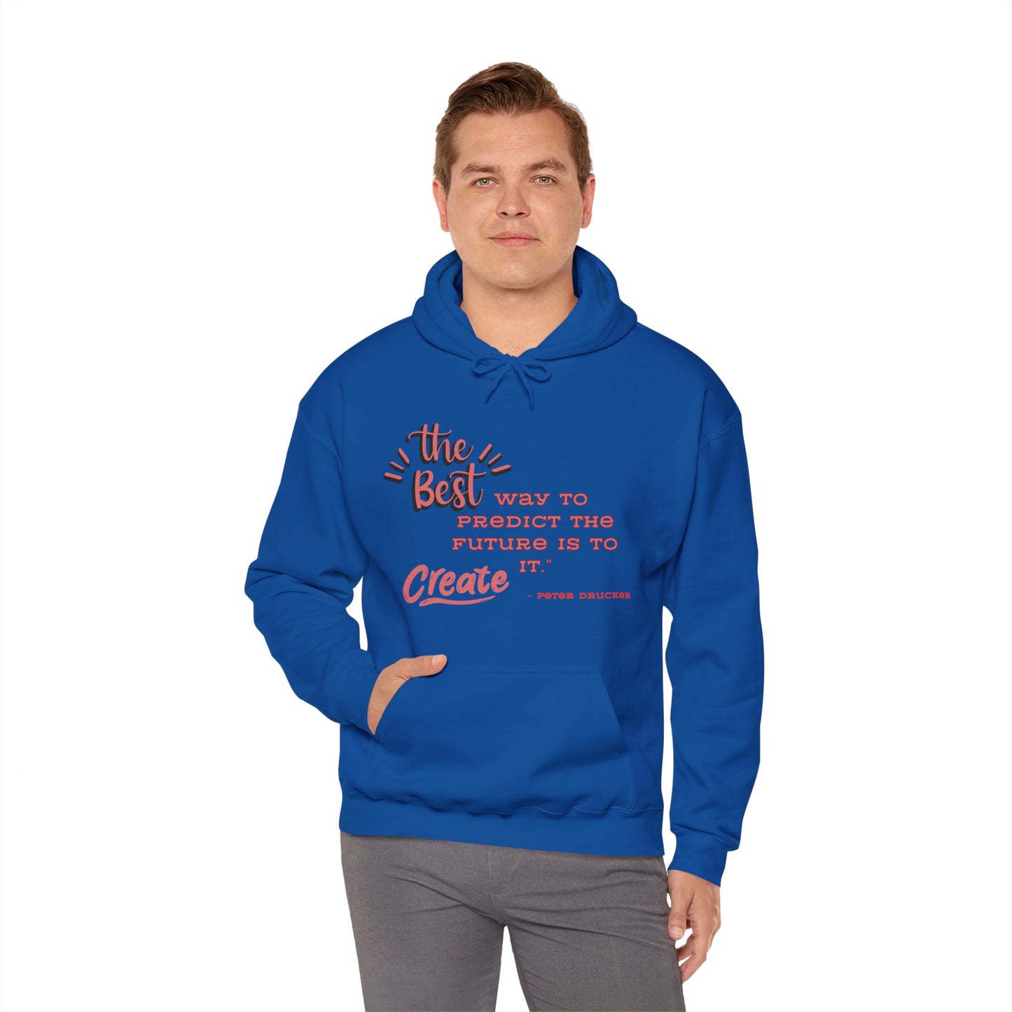 The Best Way To Predict the Future Is To Create It Hooded Sweatshirt Positive Quote Hoodie Mindset Hoodie Inspirational Hoodie Love Hoodie