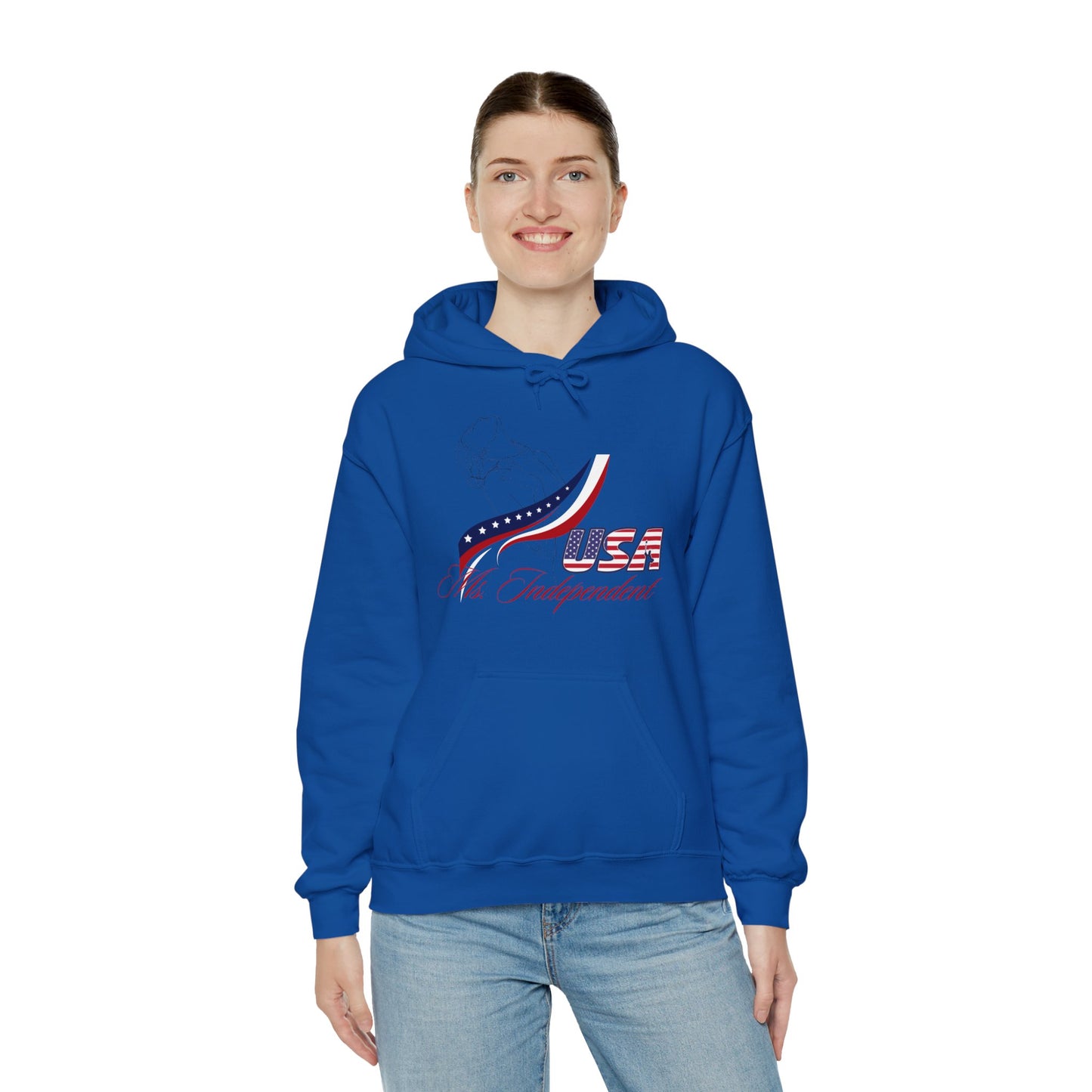 Ms Independent Hoodie Perfect For Independence Day Celebrate Strong Independent Women