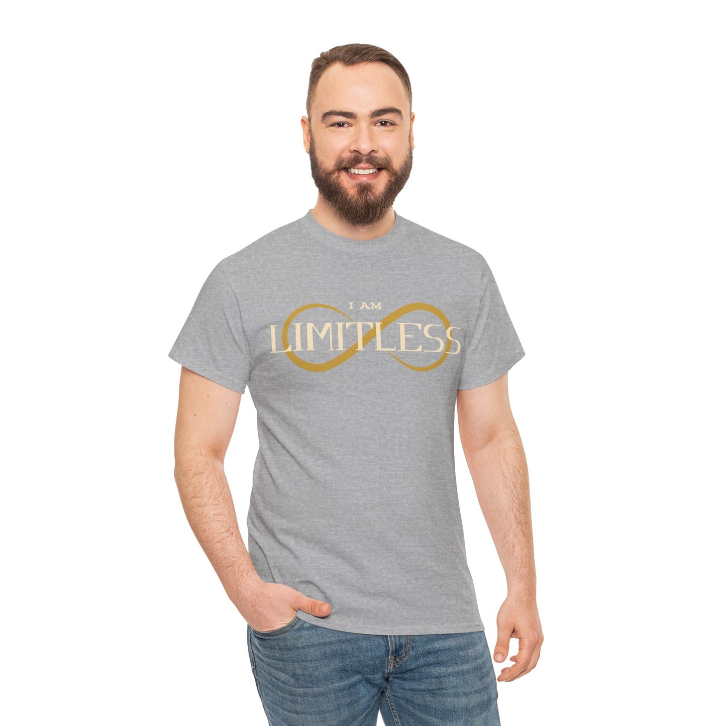 I Am Limitless Cotton Tee Limitless T-Shirt Positive Mentality Shirt Positive Saying Shirt Perfect Gift Quote Shirt Team Building Shirt