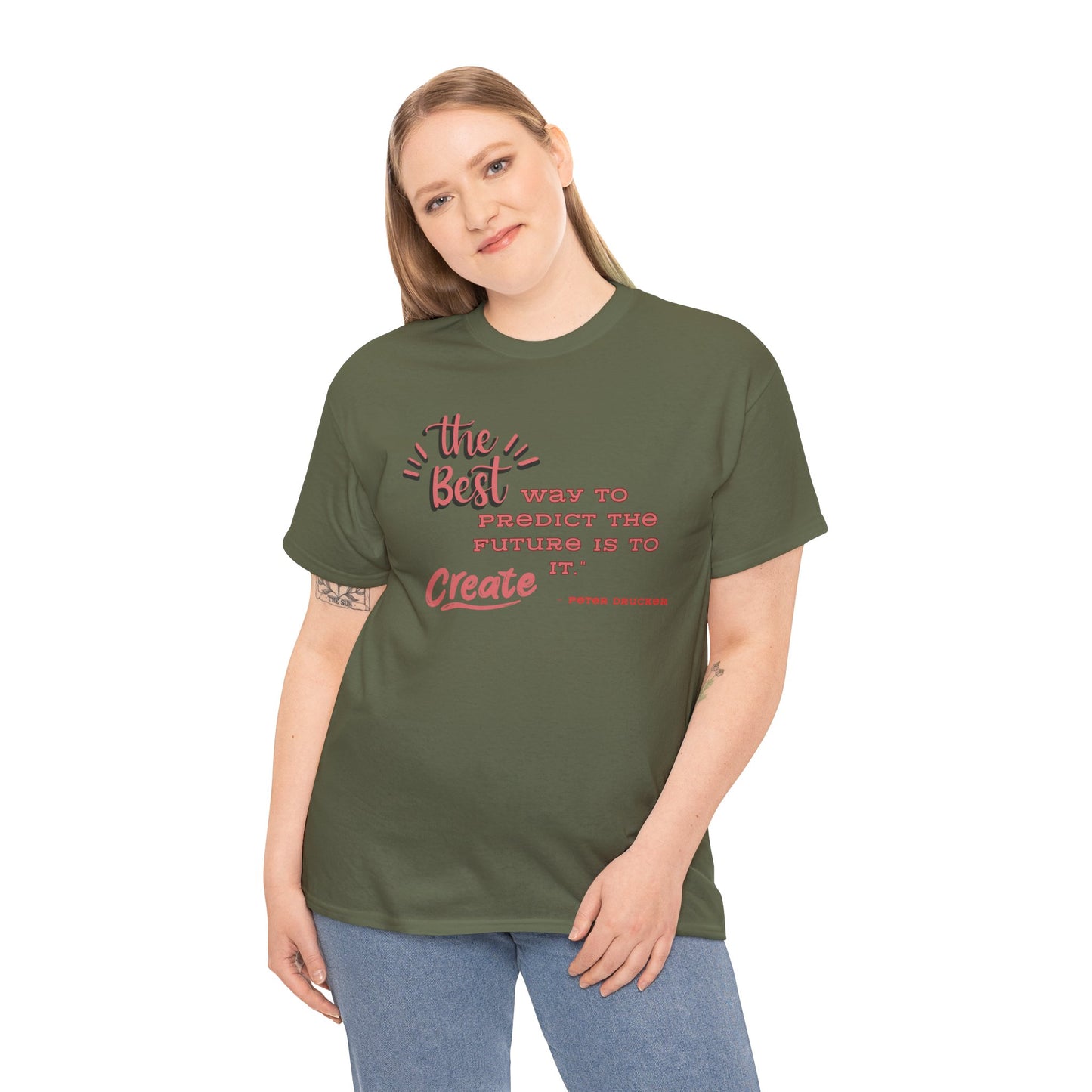 The Best Way To Predict the Future Is To Create It T-Shirt Positive Quote Shirt Self Reminder Shirt Inspirational Shirt Mental Health Shirt Self love shirt