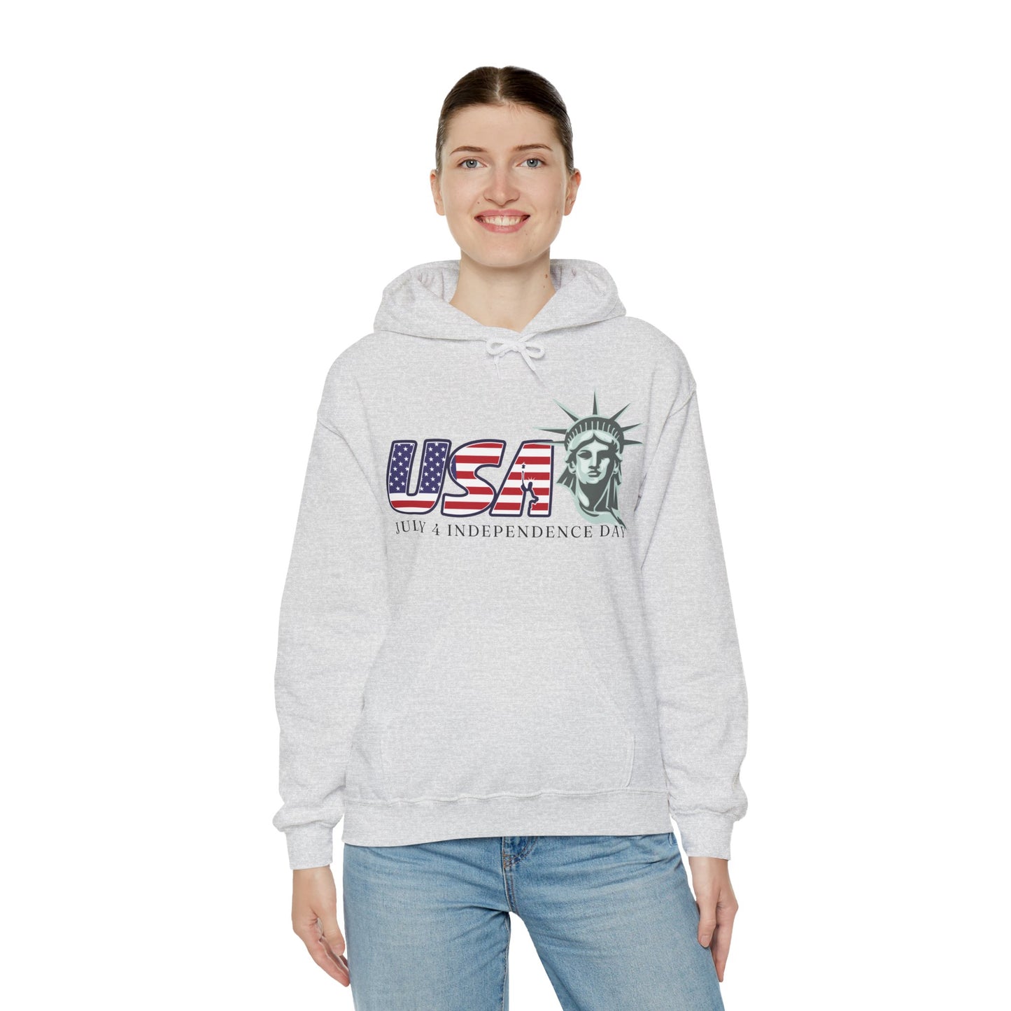 June 4 Independence Day Hoodie - Celebrating Freedom Hooded Sweatshirt Indepedence Hoodie Trendy Hoodie for Independence Stylish Hoodie For