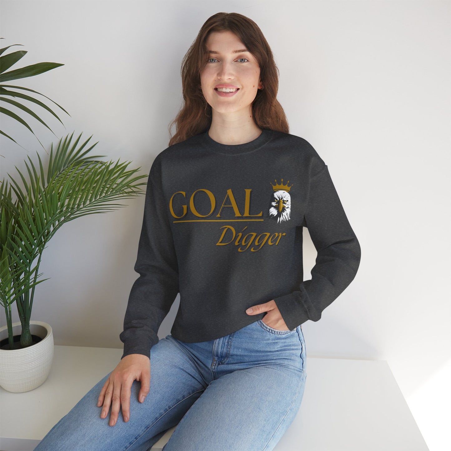 Goal Digger Sweatshirt Goal Crusher Sweatshirt Perfect Gift for Goal Oriented Sweatshirt with Quote Self Love Sweatshirt Love Sweatshirt