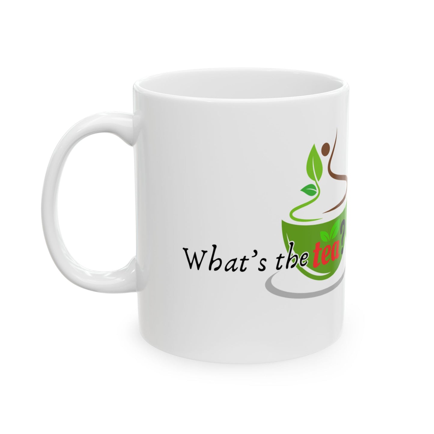 What's the Tea Ceramic Mug, (11oz, 15oz) Best Friends Cup of Tea Girl Friends Cup of Tea Best Friend Mug Girl Gossip Mug Deep Talk Mug