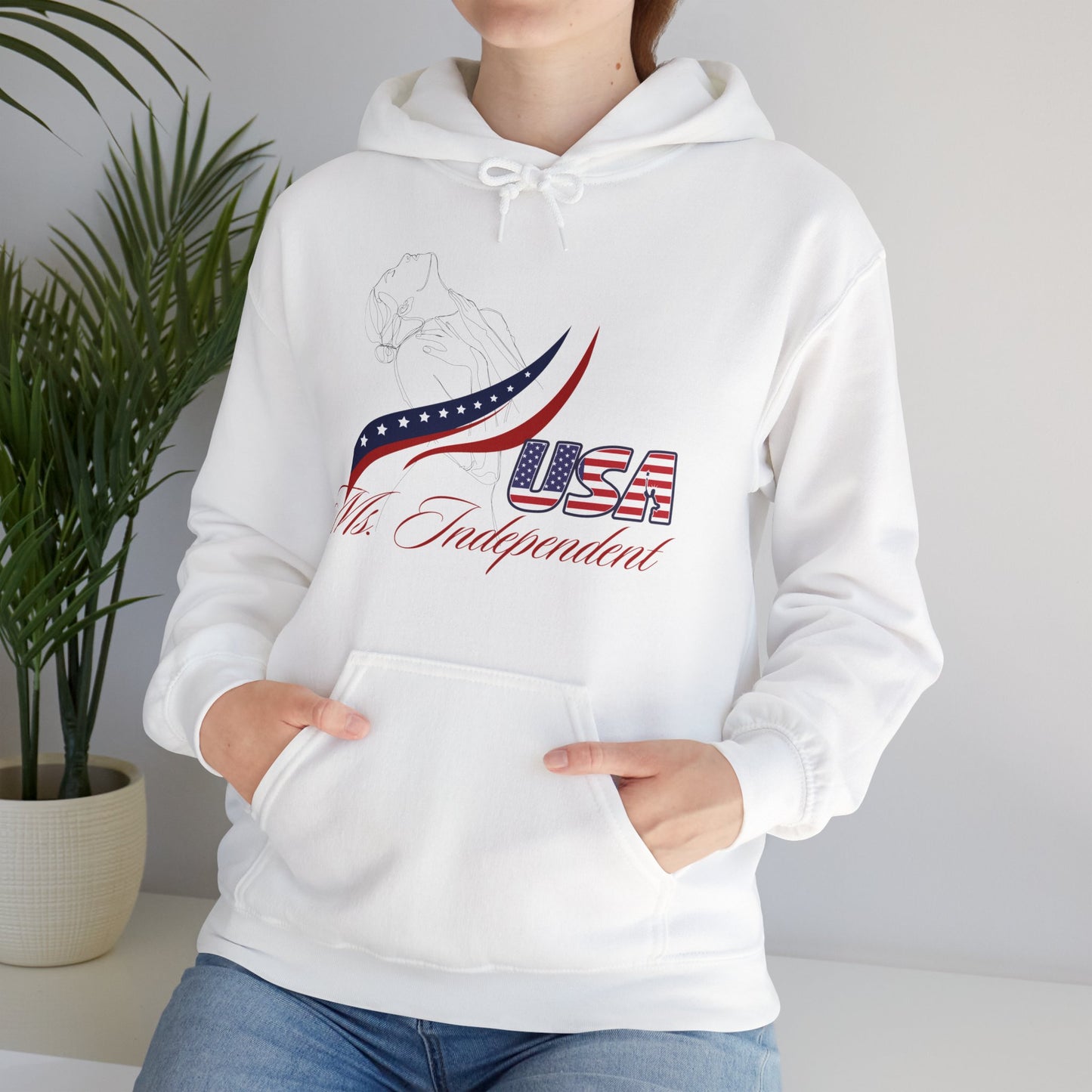 Ms Independent Hoodie Perfect For Independence Day Celebrate Strong Independent Women