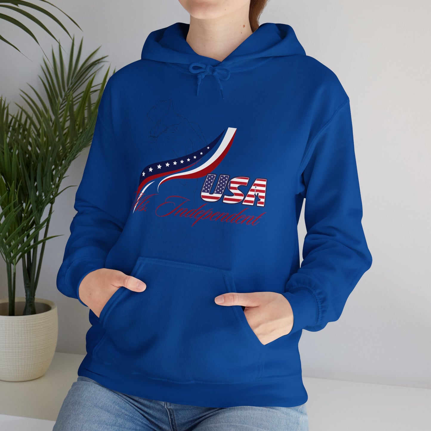 Ms Independent Hoodie Perfect For Independence Day Celebrate Strong Independent Women