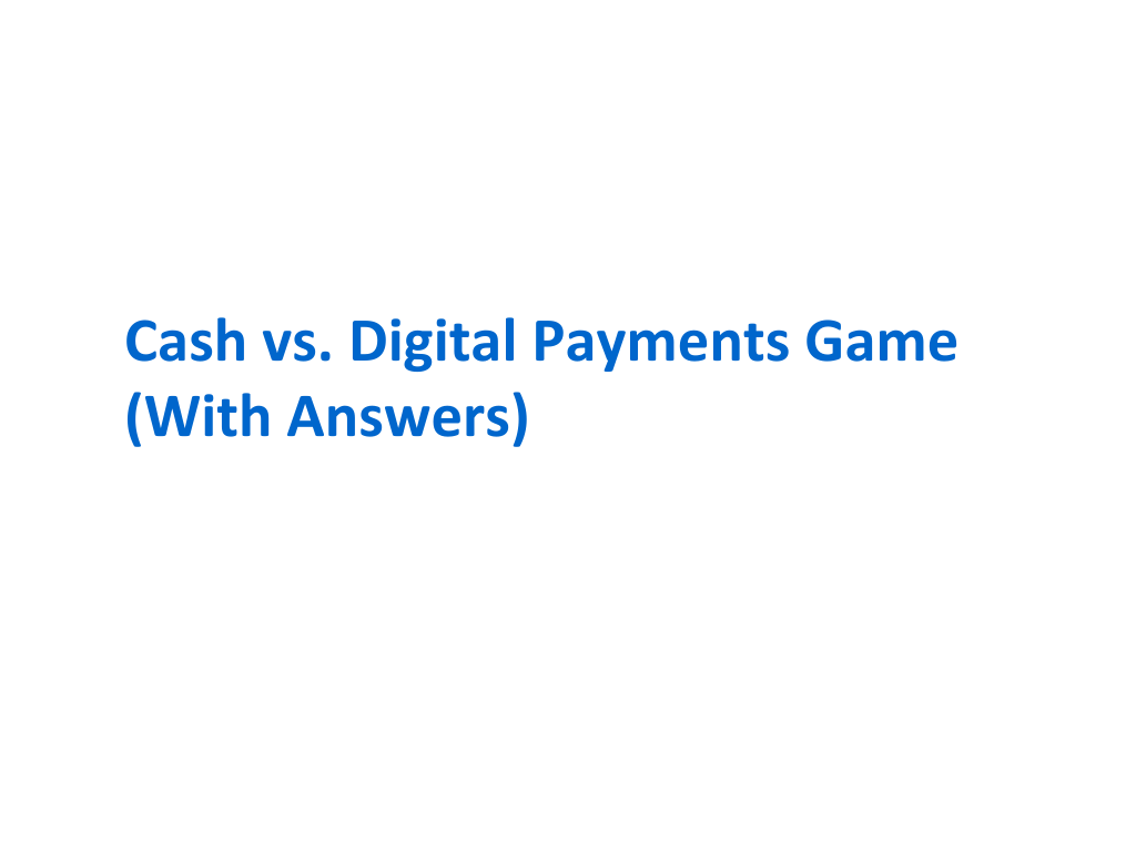 Budget Categories & Cash vs. Digital Card Game Deck