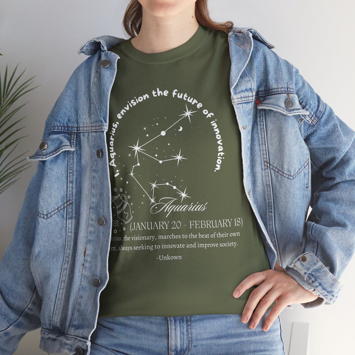 Aquarius Zodiac Sign Shirt Astrological Shirt Horoscope Shirt Aquarius Shirt Perfect Gift for Aquarius Shirt Perfect Shirt for Aquarius