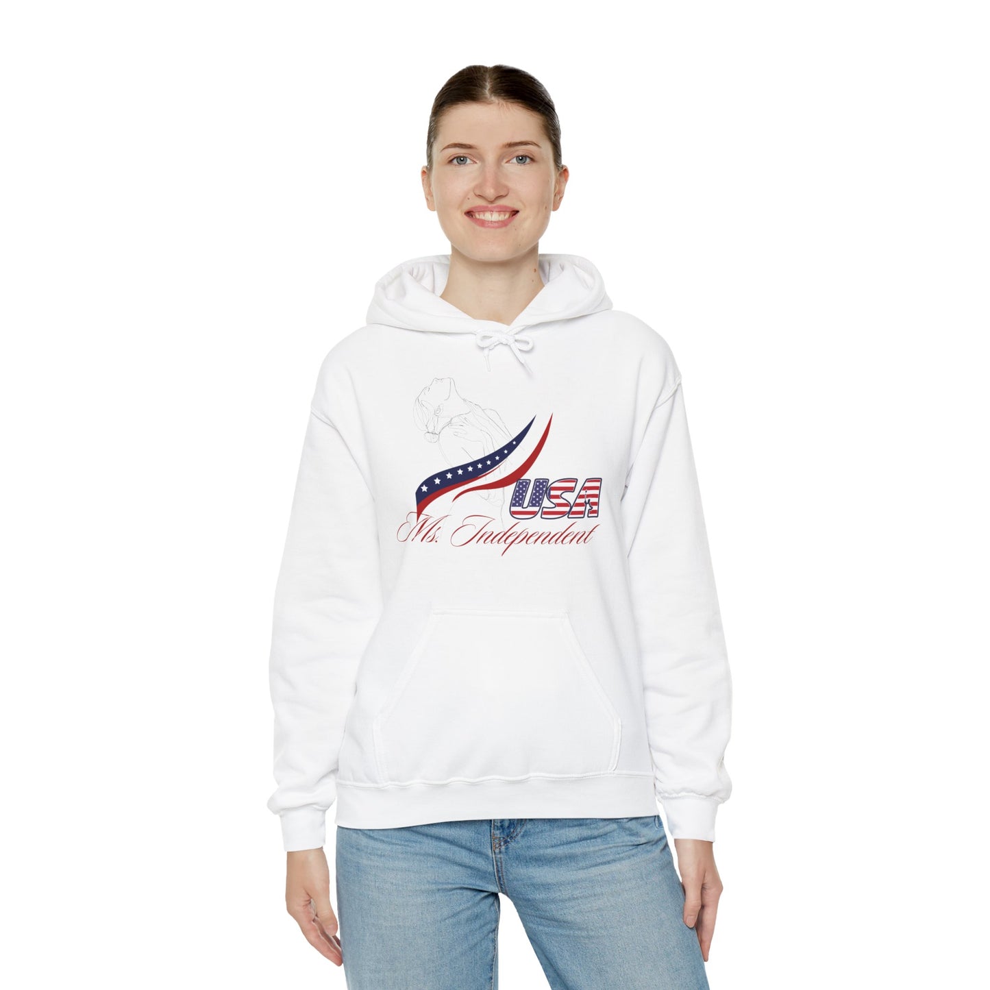 Ms Independent Hoodie Perfect For Independence Day Celebrate Strong Independent Women