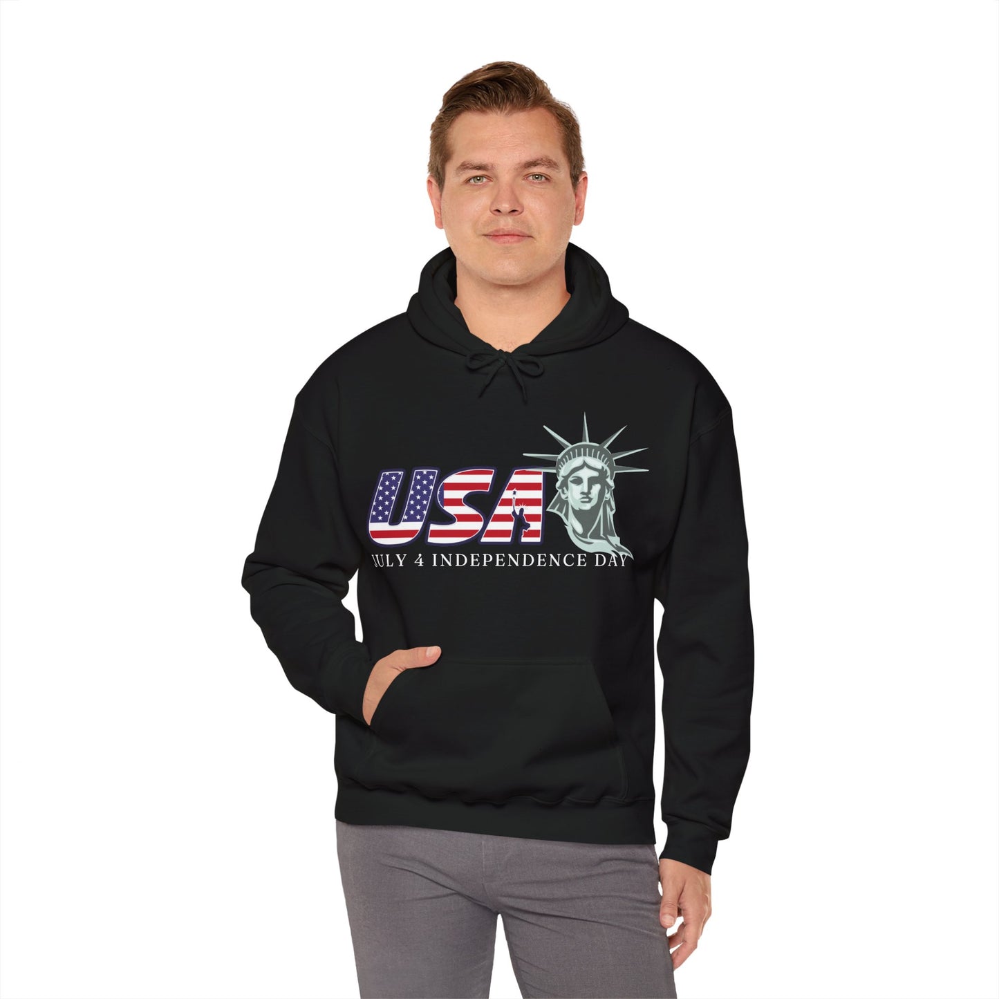 June 4 Independence Day Hoodie - Celebrating Freedom Hooded Sweatshirt Indepedence Hoodie Trendy Hoodie for Independence Stylish Hoodie For