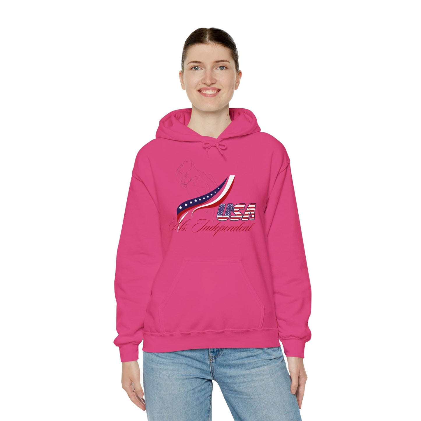 Ms Independent Hoodie Perfect For Independence Day Celebrate Strong Independent Women