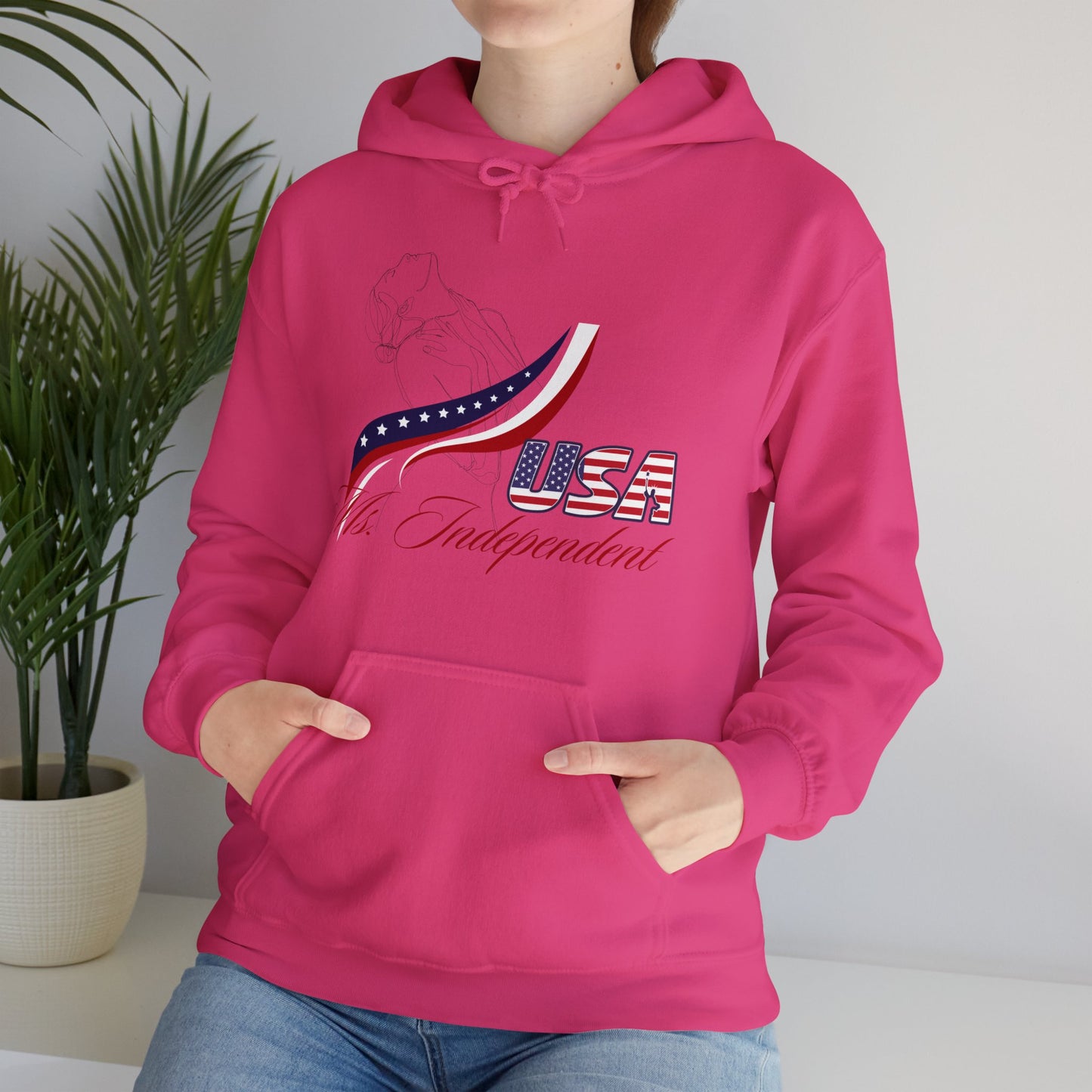 Ms Independent Hoodie Perfect For Independence Day Celebrate Strong Independent Women