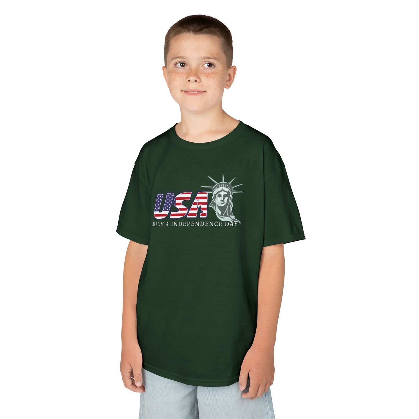Kids' July 4 Independence Day T-Shirt - Celebrating Freedom Kids Shirt for Independence Day Kids Freedom Shirt  Kids Shirt for July 4 Stylis