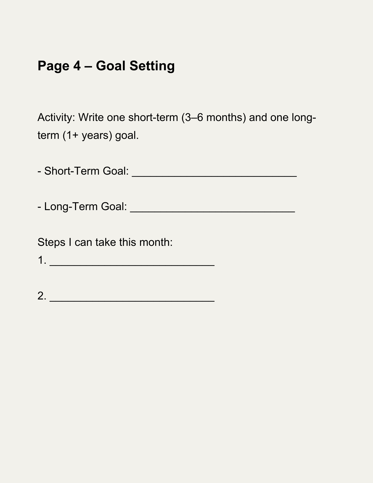 Wealth Growers Workbook (Ages 11–17)