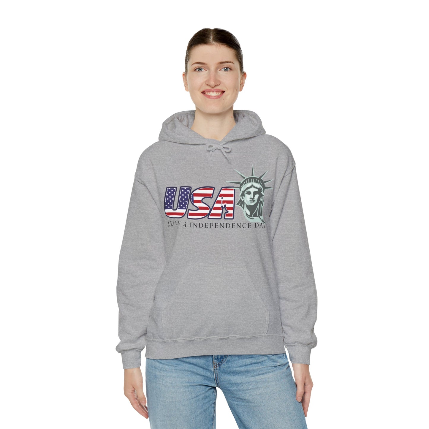 June 4 Independence Day Hoodie - Celebrating Freedom Hooded Sweatshirt Indepedence Hoodie Trendy Hoodie for Independence Stylish Hoodie For