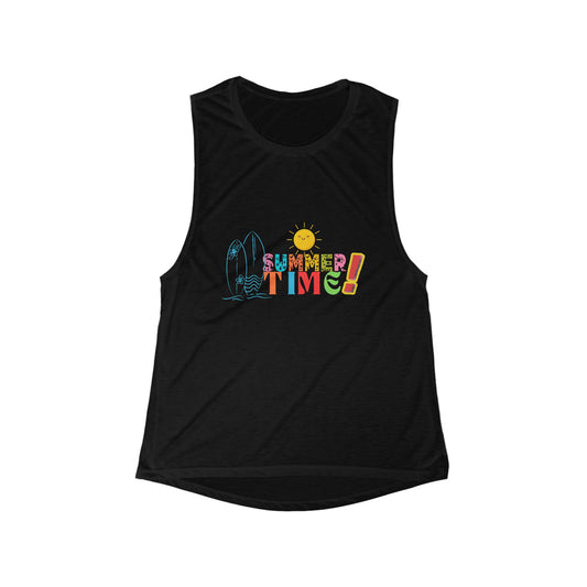 Summer Tanktop Hot Summer Vibe Trendy Summer Tanktop Viral Tanktop  Women's Flowy Scoop Muscle Tank Fresh and Comfortable Tanktop Everyday