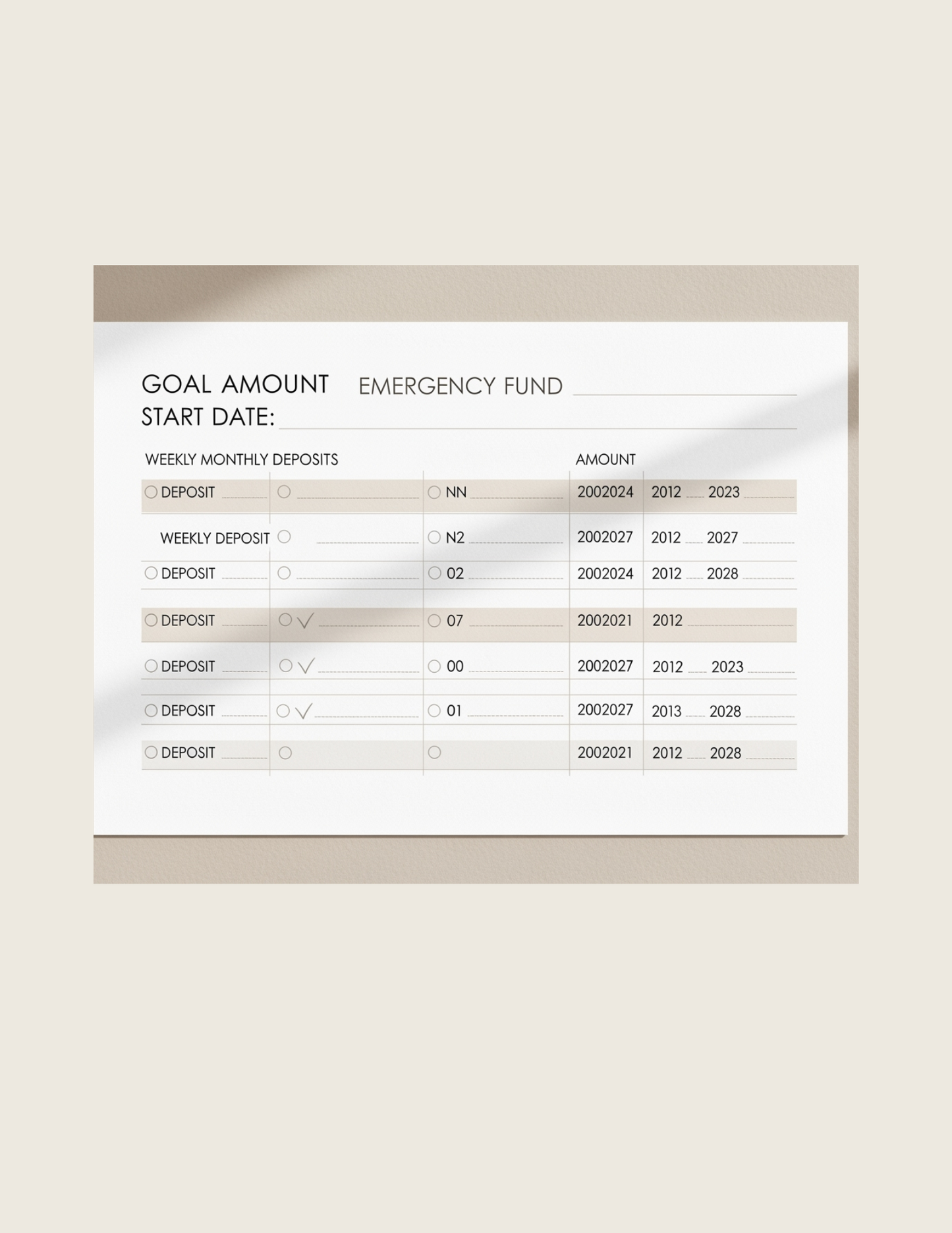 Emergency Fund Trackers for Kids – 6 Fun Designs