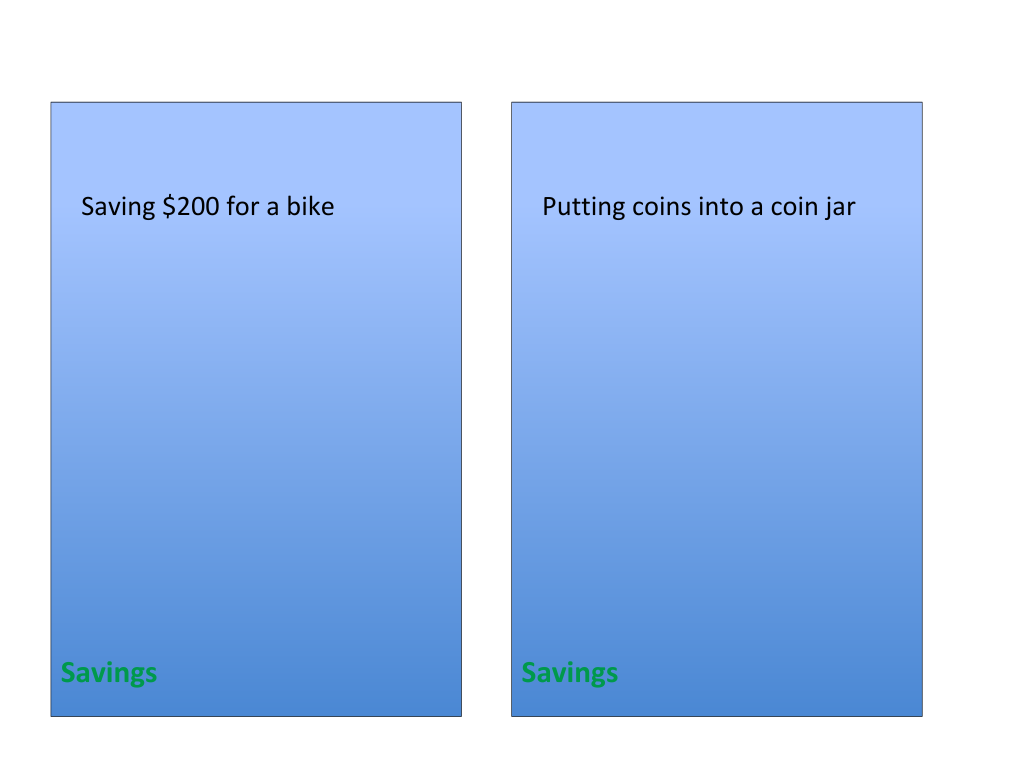 Savings vs. Investing Game Card Deck