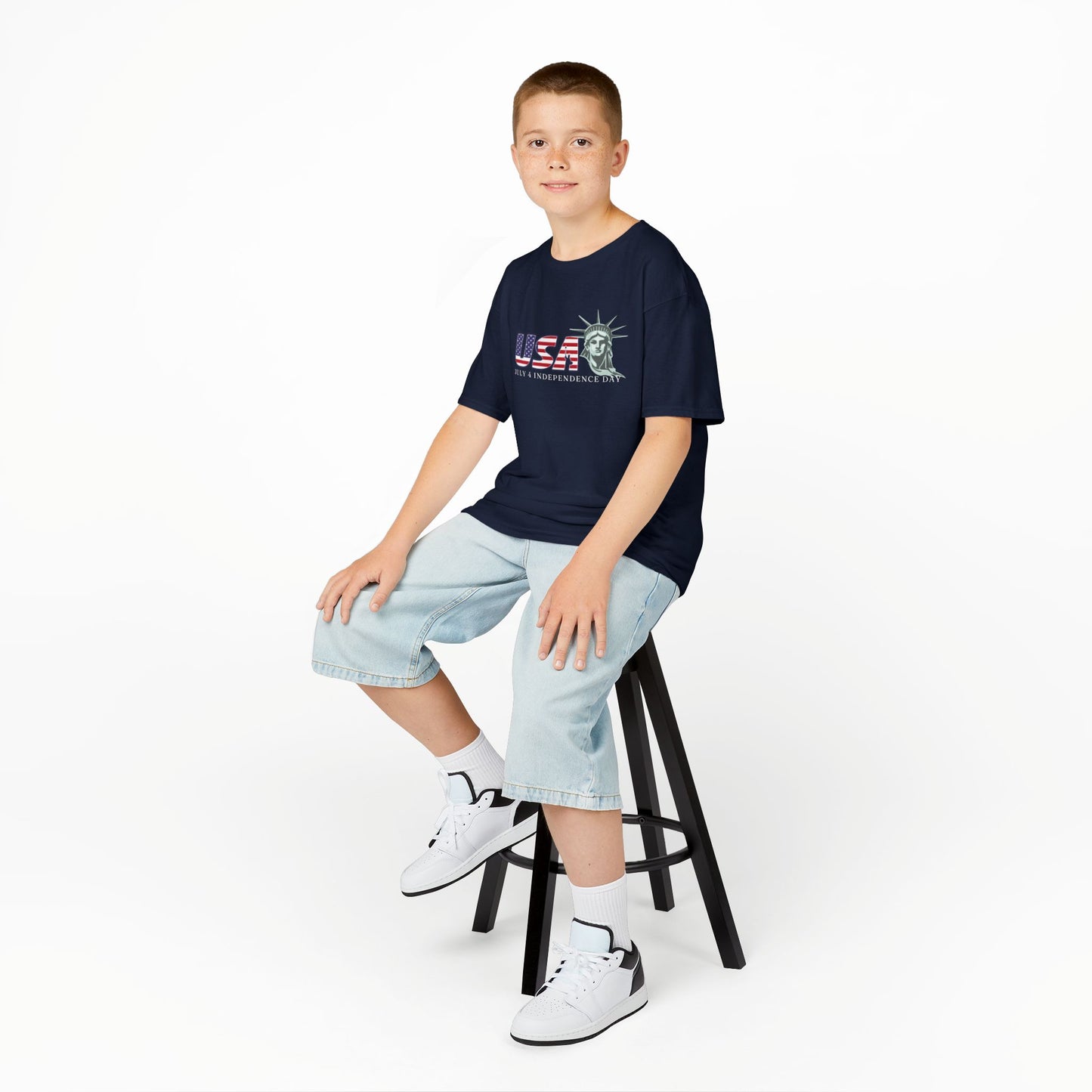 Kids' July 4 Independence Day T-Shirt - Celebrating Freedom Kids Shirt for Independence Day Kids Freedom Shirt  Kids Shirt for July 4 Stylis