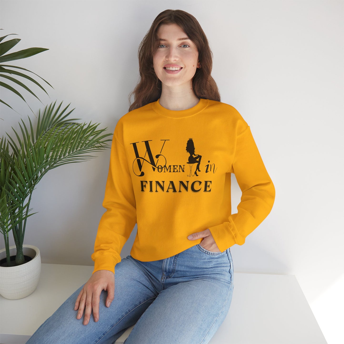 Women in Finance Sweatshirt Strong Independent Women Sweatshirt Perfect Gift Sweatshirt Positive Quote Sweatshirt Single Sweatshirt