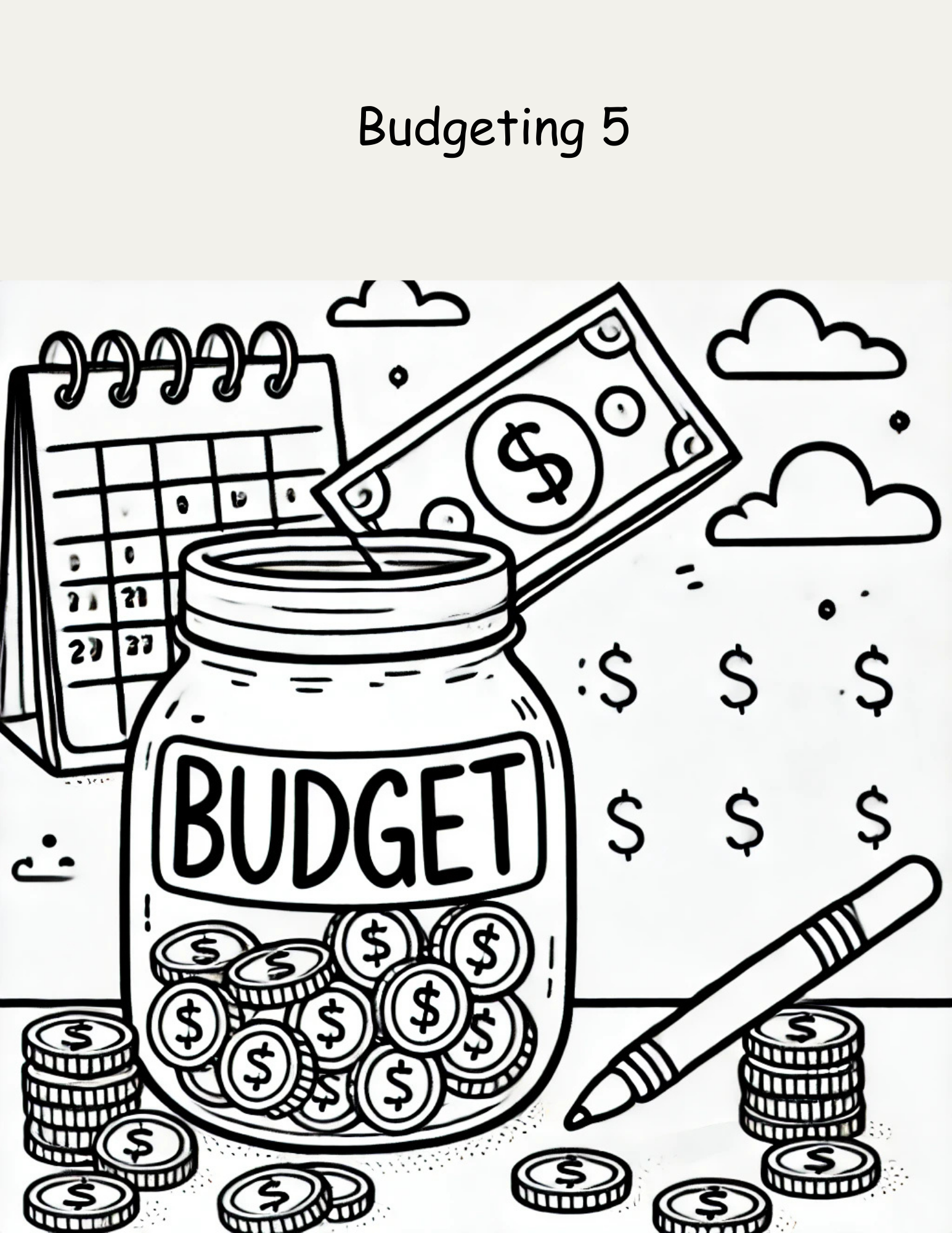 Money Coloring Book