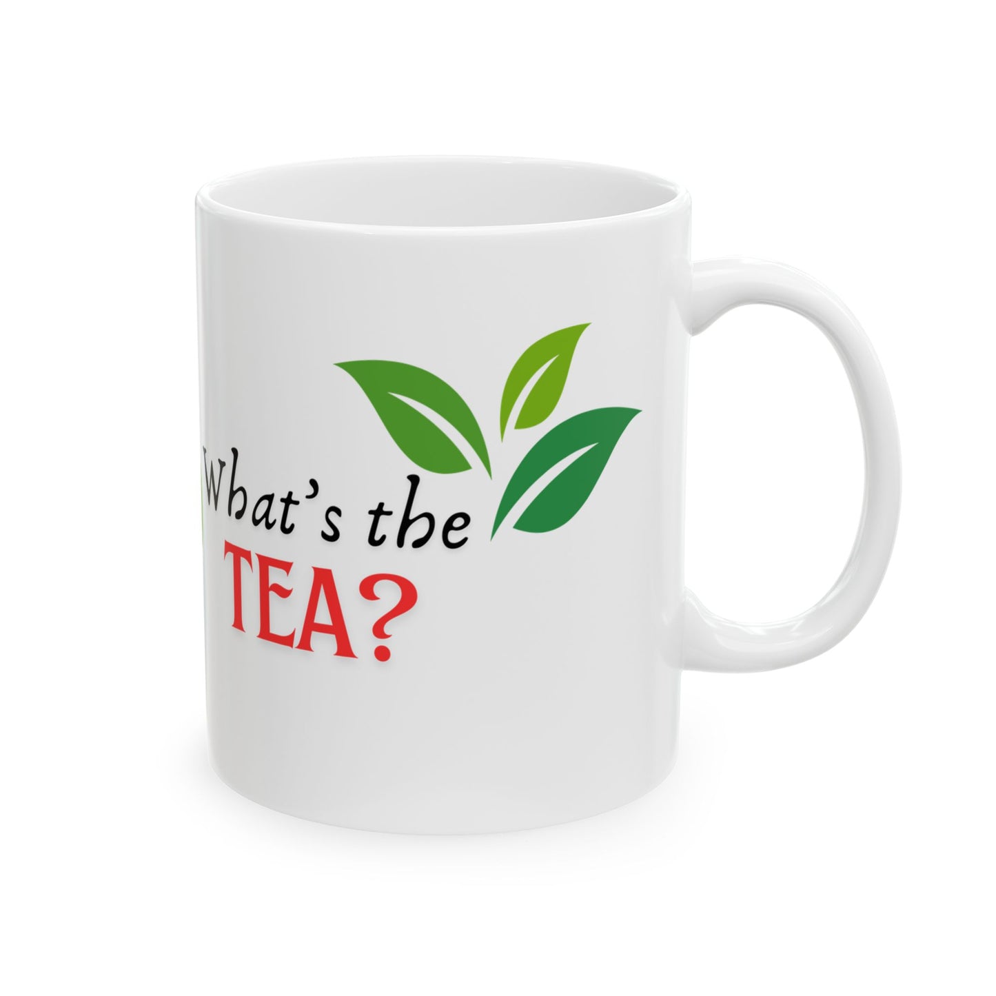 What's the Tea Ceramic Mug, (11oz, 15oz) Best Friends Cup of Tea Girl Friends Cup of Tea Best Friend Mug Girl Gossip Mug Deep Talk Mug