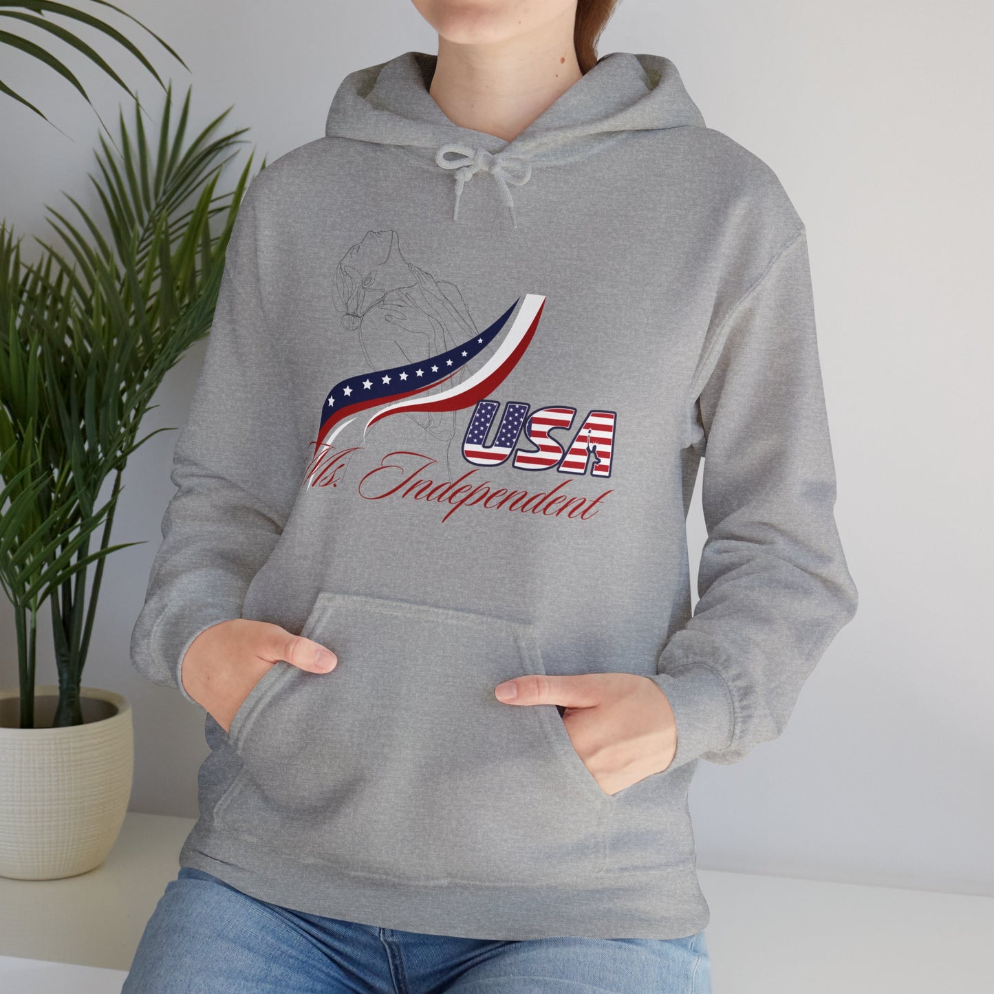 Ms Independent Hoodie Perfect For Independence Day Celebrate Strong Independent Women