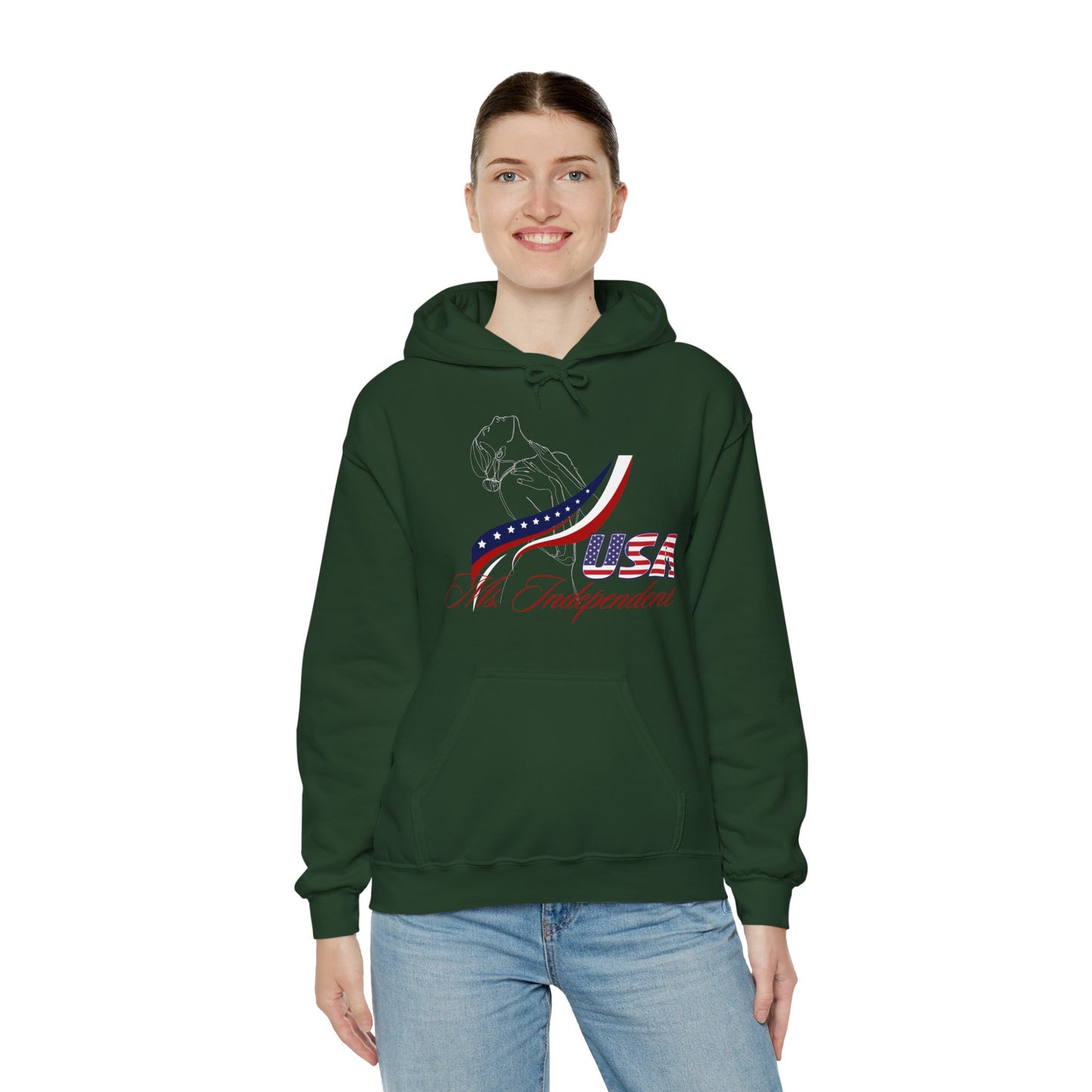 Ms Independent Hoodie Perfect For Independence Day Celebrate Strong Independent Women