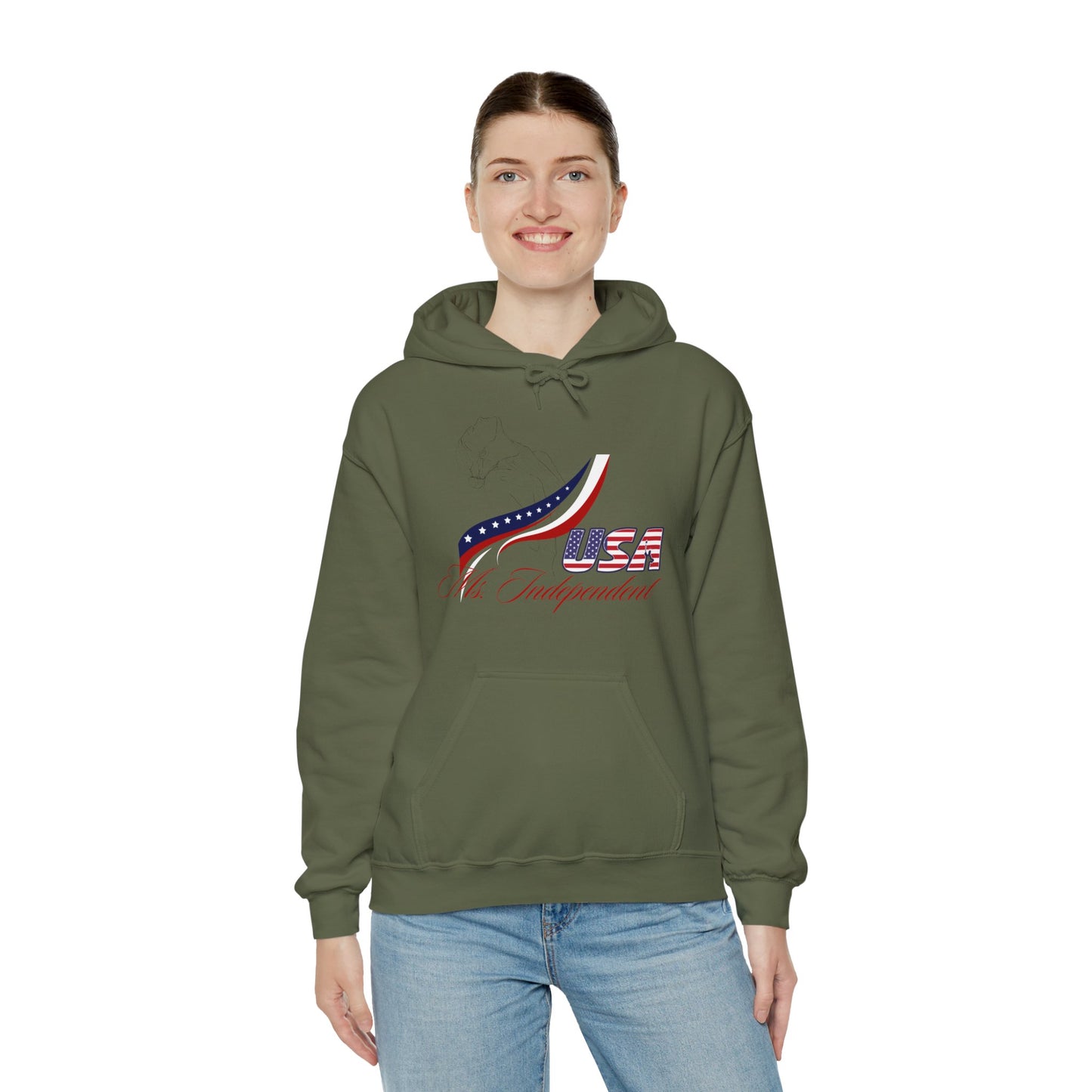 Ms Independent Hoodie Perfect For Independence Day Celebrate Strong Independent Women