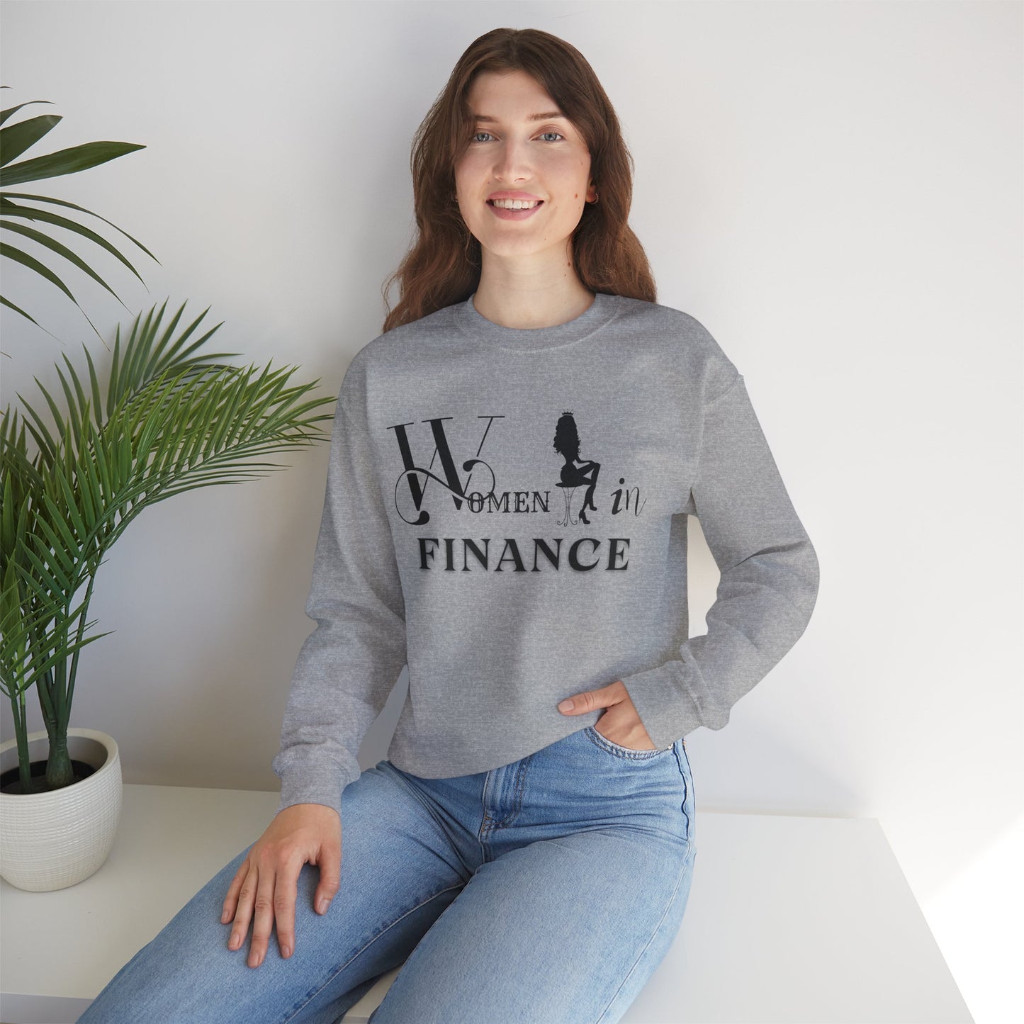 Women in Finance Sweatshirt Strong Independent Women Sweatshirt Perfect Gift Sweatshirt Positive Quote Sweatshirt Single Sweatshirt