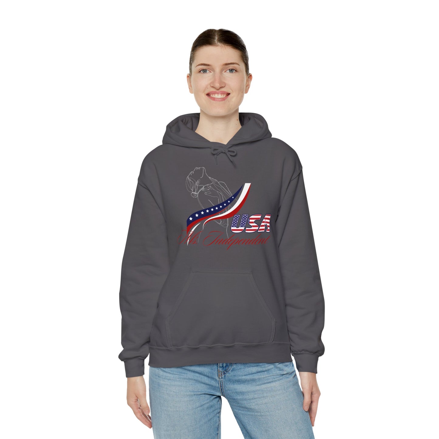 Ms Independent Hoodie Perfect For Independence Day Celebrate Strong Independent Women