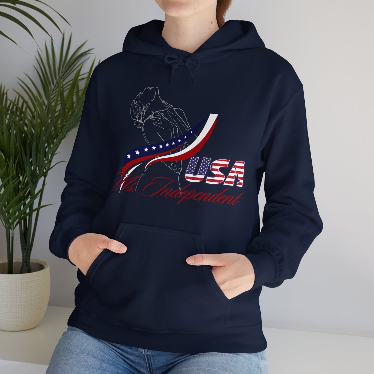 Ms Independent Hoodie Perfect For Independence Day Celebrate Strong Independent Women