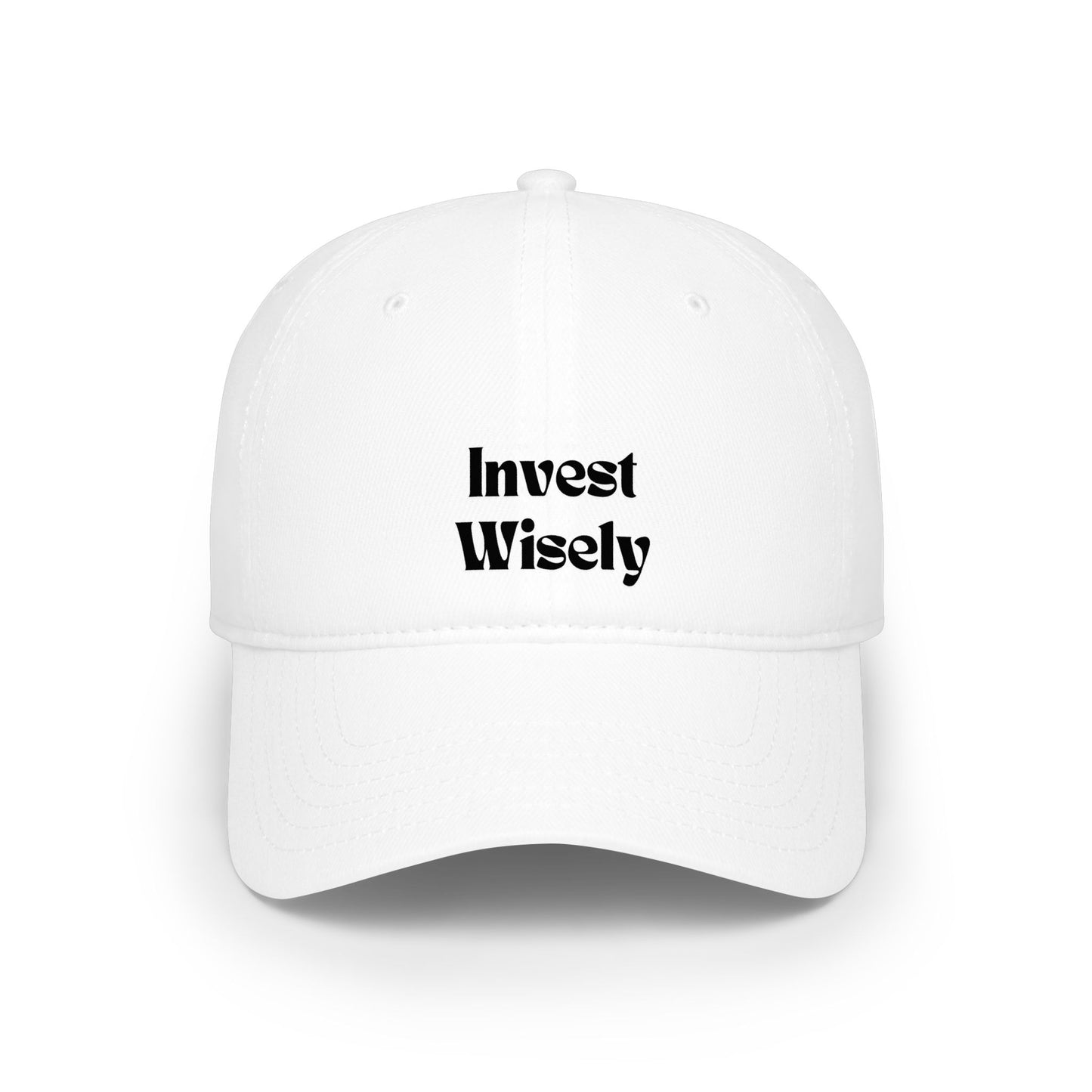 Invest Wisely Embroidered Baseball Cap Unisex Cap Finance Enthusiast Cap Fashion Financial Wisdom Cap Stylish Cap Investor Cap Business Man Cap Gen Z Cap Trending Cap Viral Cap